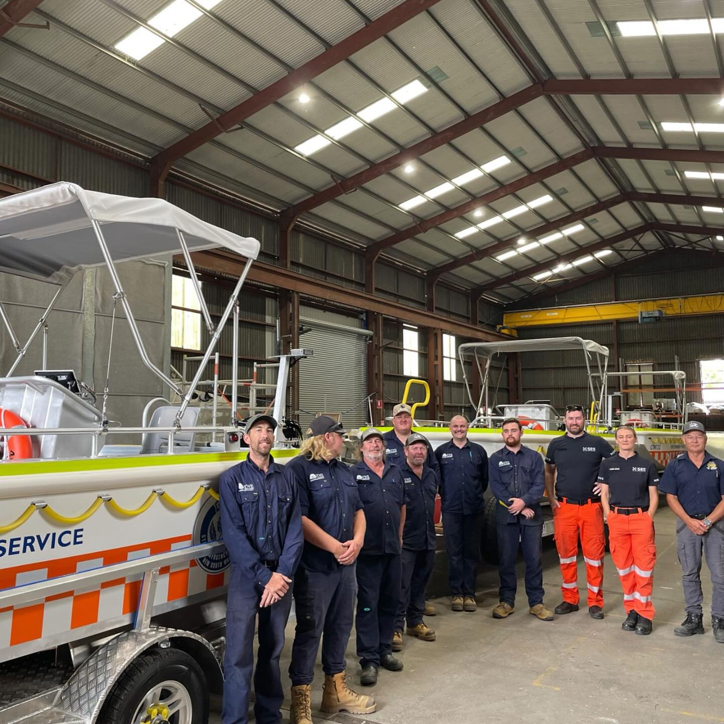 The Whiskey Project Group is proud to hand over three 5.5m vessels to the NSW SES - State Emergency Service (SES) recently. All vessels, built at our Newcastle facility, are designed to perform in demanding conditions, ensuring the SES has the tools they need!
#TWPG #StateEmergencyServices #BoatBuilder #RescueBoats #plateboat