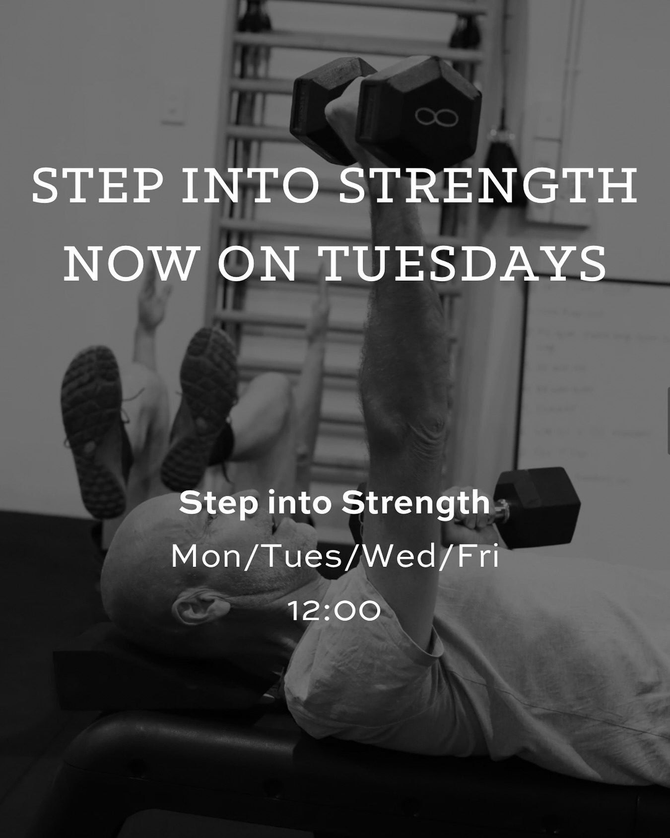 You asked - we have delivered!
You can catch a Step into Strength class now on Tuesday! Our first Tuesday class is tomorrow so book in now and see what all the fuss is about!