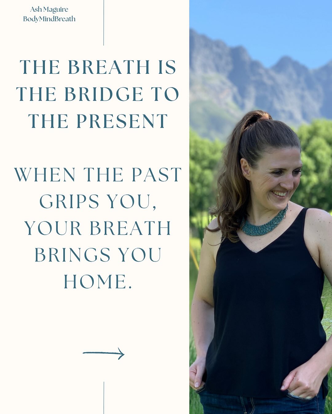 If you Breathe, it calms you immediately.
If you keep thinking, it keeps you in the past.