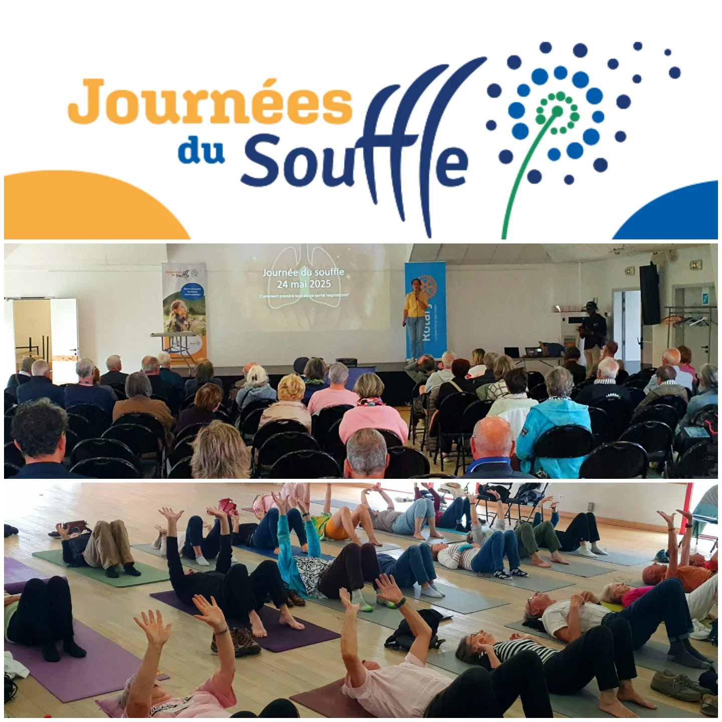 Ravi d'avoir pu participer à ce bel événement journée du souffle consacré à la santé respiratoire ! Bravo à l'organisation @voinnyfasin @fdusouffle @rotaryinternational et bravo aux participants de l'atelier "à la découverte de son souffle" pour leurs belles respirations !
#respiration
#coachrespiration
#larmorplage
#lorient