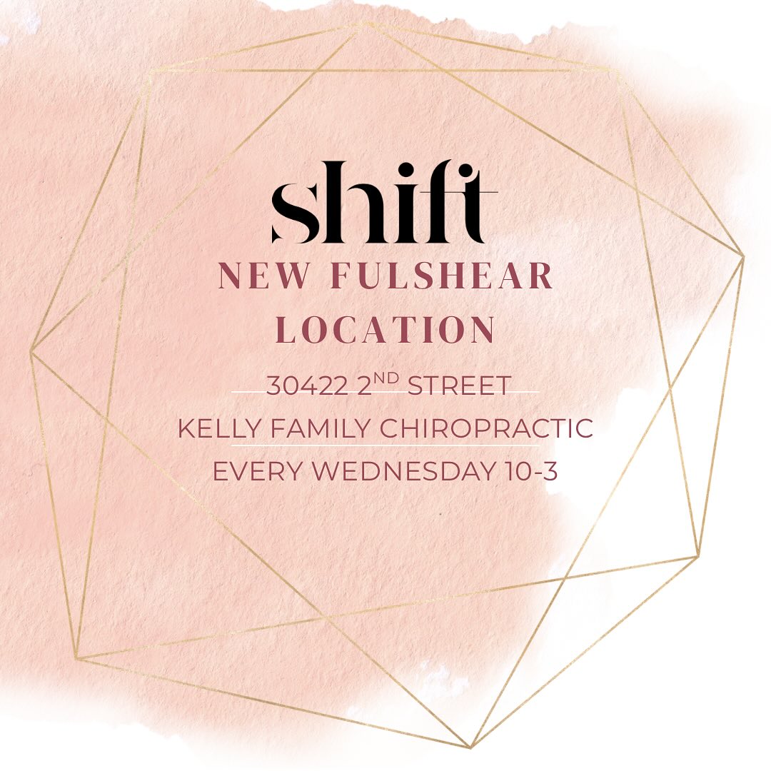 📣 ANNOUNCEMENT 📣
I am so excited to share the news with an official post. I will be working and sharing space at Kelly family chiropractic on Wednesdays starting next week. 💯 💯
Downtown Fulshear people 🤍❤️🤍
The summer is a little hit and miss with kids activities/traveling etc…. So the website is updated with availability…..but it will be an every Wednesday thing for sure once we get to August. (Not that I’m in a hurry for August)
So book now. Tell your friends. I’m bringing the affordability of shift with me out to Fulshear for all my west side of the world beauties ❤️😘❤️