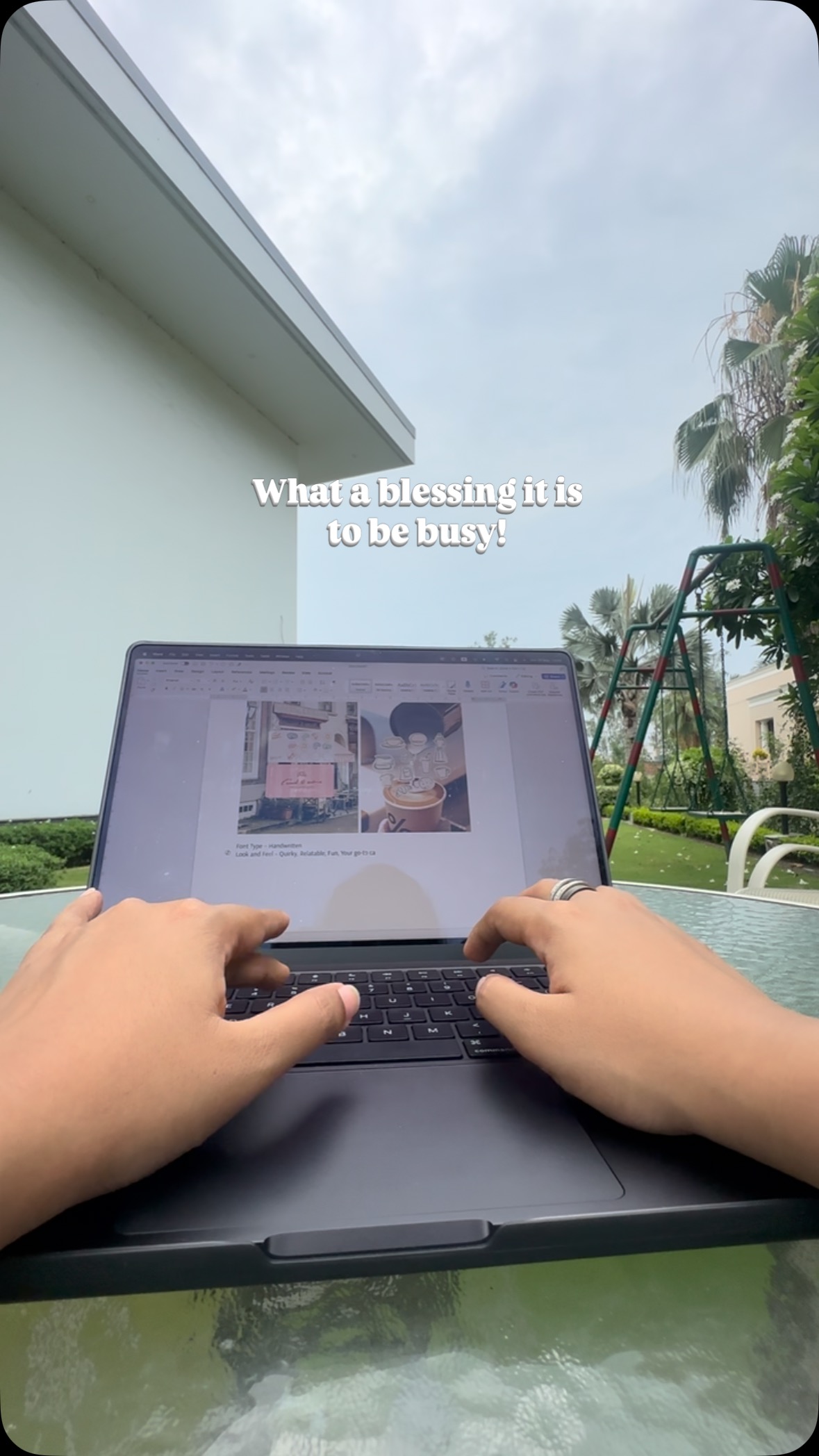 What a blessing it is to have a packed schedule.
What a blessing it is to be drained from a day of work.
What a blessing to have an overflowing task list.
It truly is ✨