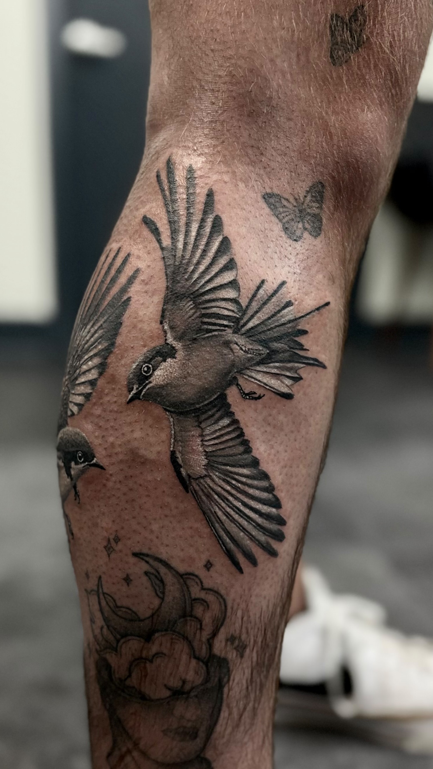 The two birds in flight represent freedom, unity, and the beauty of harmony in motion. As they soar together, their synchronized movement symbolizes the strength found in partnership and the pursuit of shared goals. This image captures the essence of peace, balance, and the natural flow of life.
🖌️ Design by me
✉️ DM to book your free consultation
.
.
.
.
.
#tattooculture #tattoocolor #tattooedlife #tattooinstagram #tattooedpeople #tattooofinstagram #tattoofineline #tattoostagram #tattoodrawing #tattoosupply #lovetattoos #tattoosupplies #tattooinked #menwithtattoos #inspirationtattoo #tattooers #tattooman #tattooinkspiration #tattoocollector #tattoosforwomen #tattoomen #simpletattoo #tattoomaster #womenwithtattoos #tattoorealism #tattoosformen #tattoowoman #delicatetattoo #tattoosocial #kwadron