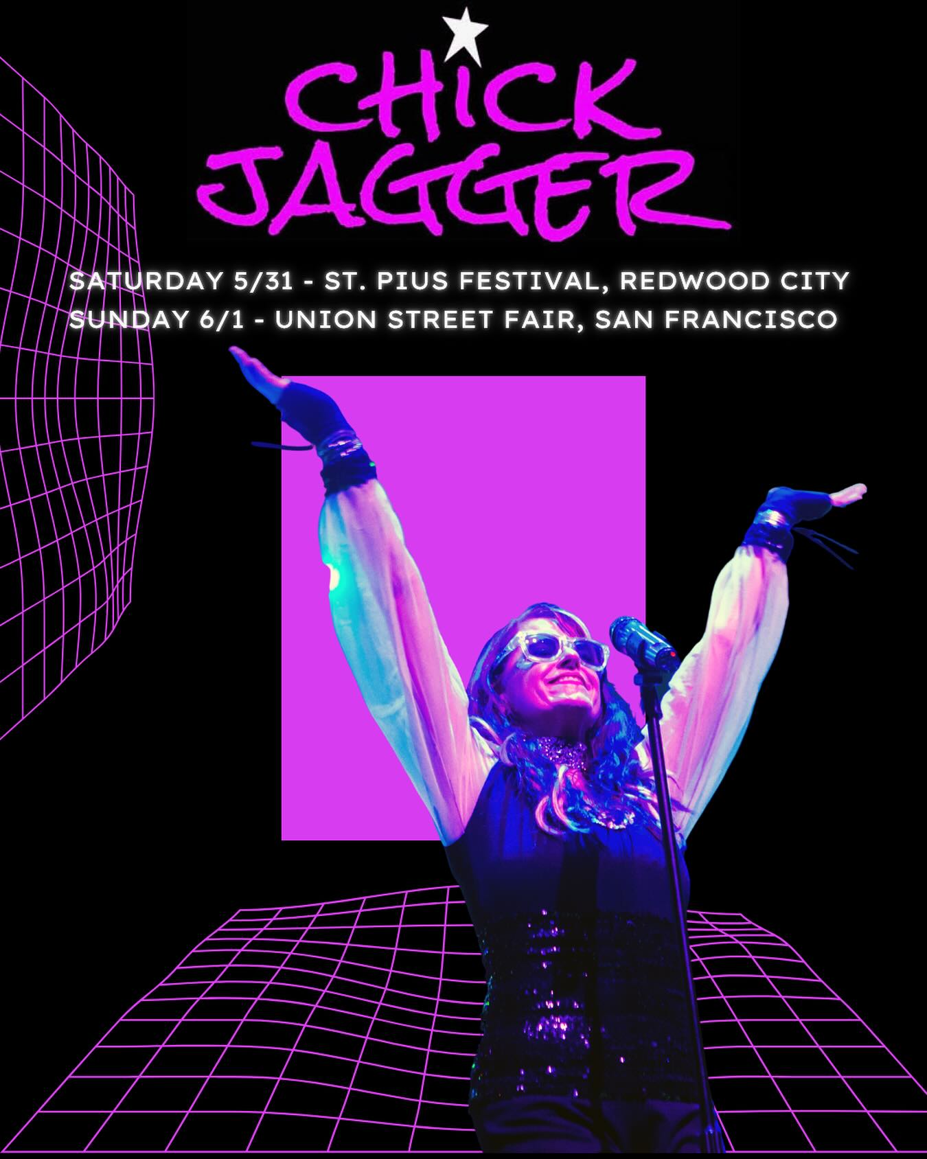 This #weekend! Two chances to celebrate the world’s greatest rock songs from @therollingstones … #stpiusfestival on #saturday 5/31 … #unionstreetfair on #sunday 6/1 … who’s ready to rock?! #rollingstones #stones #sanfrancisco #festivals #redwoodcity #stpius #tribute #music