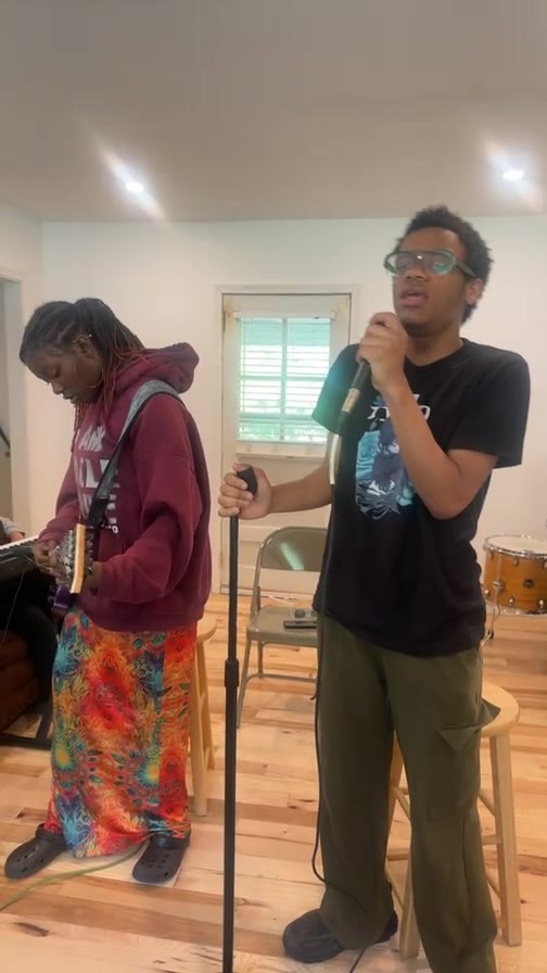 BUMP jam rhythm band rehearsal preparing for Juneteenth neighborhood tour!