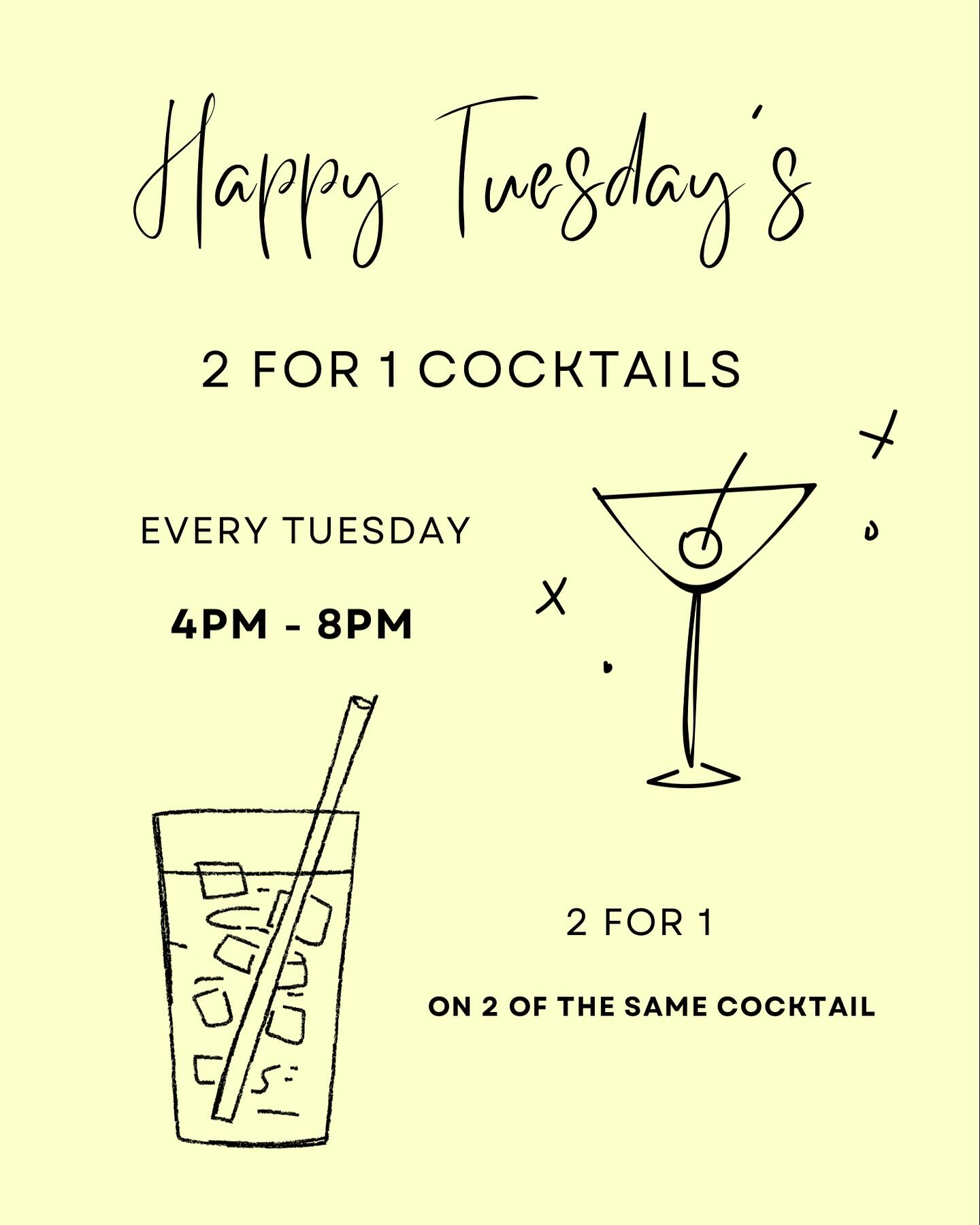 🍹 HAPPY TUESDAYS AT THE
GOLDEN LION 🍹
To brighten up your week we’re offering 2 for 1 on cocktails from 4pm until 8pm, every Tuesday!
Pop in and check out our cocktail menu and make the most of your Tuesday!
#camden #londonpubs #pub #cocktails