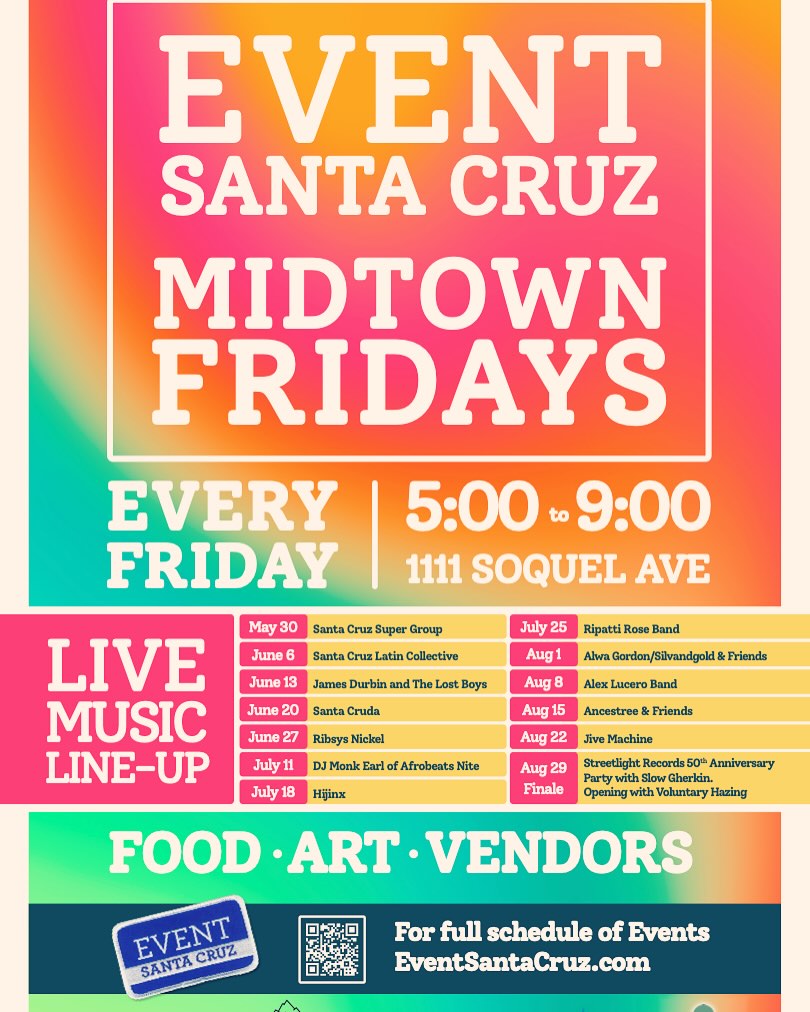What are your Friday plans? ✨
We are excited for this Friday with @midtown_santa_cruz. Stop by our booth and check out all our sparkles! We would love to introduce you to permanent jewelry or add to your collection with our beach inspired accessories!
When: 5-9PM
Where: 1111 Soquel Ave
Join us for permanent jewelry, live music, food and guaranteed good times!