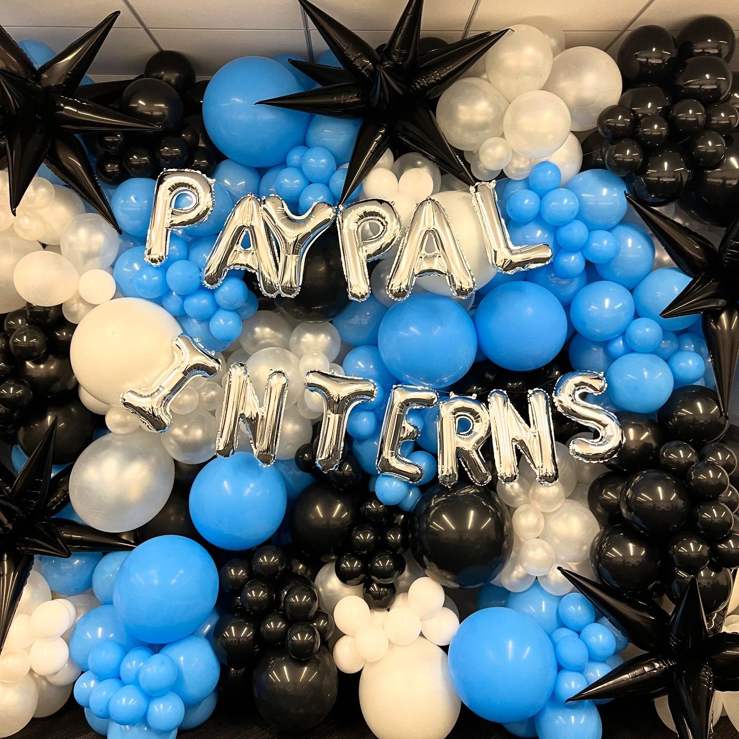 PayPal Intern welcome week! 🩵🏙️🏦
•
•
•
#paypal #chicagoballoons #paypalchicago #customballoons #chicagomerchandisemart #balloonwall #corporateballoons