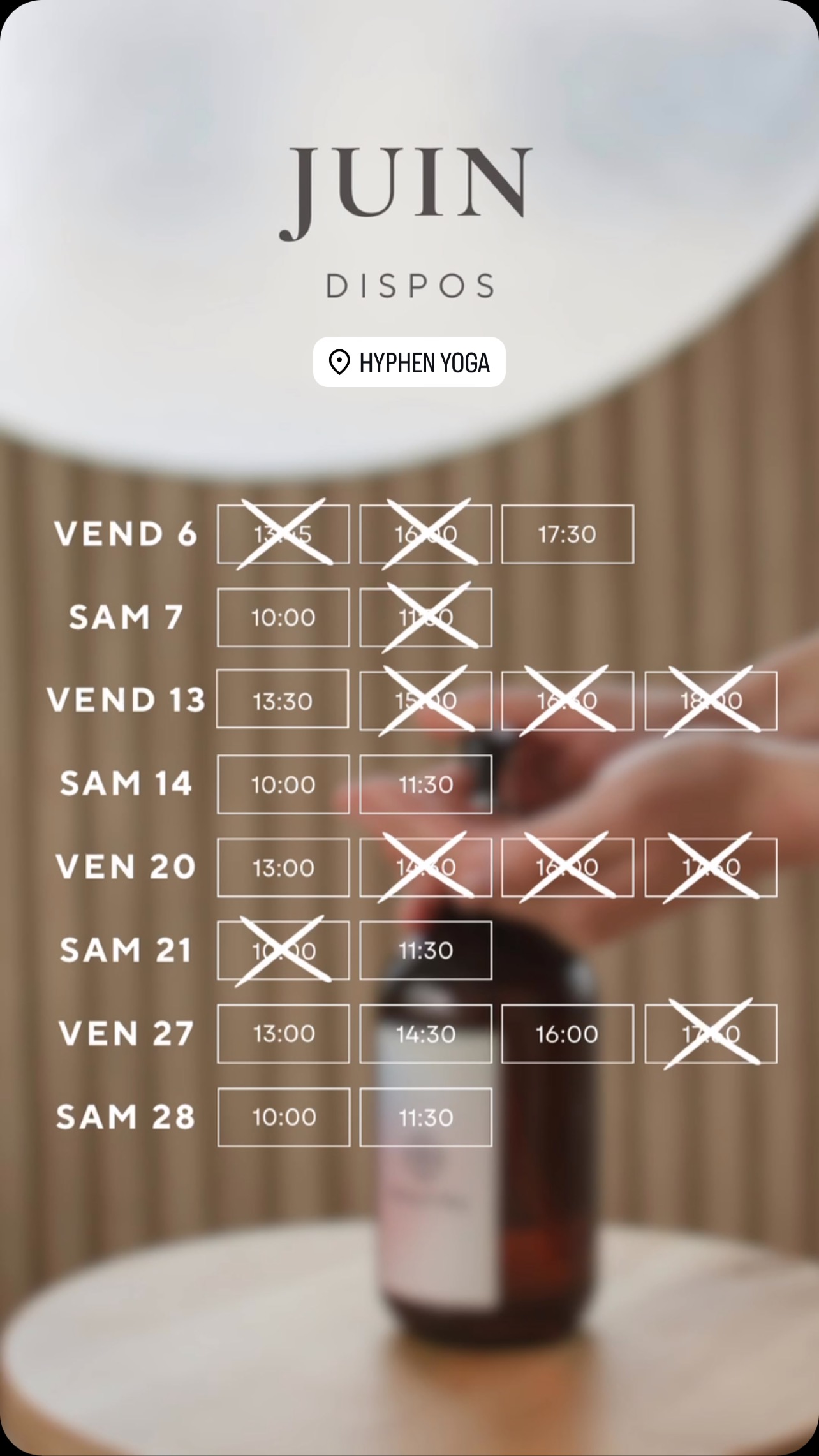 ✨ Mon agenda de JUIN est ouvert ! ✨
Envie de prendre un moment rien que pour vous avant l’été ? 🌞
Les créneaux pour le mois de juin sont désormais disponibles !
🌿 Massages du visage facialiste – pour un teint éclatant, une peau repulpée et un vrai moment de lâcher-prise.
🌸 Massages du ventre Belly Detox – pour une sensation de légèreté, un mieux-être digestif et une reconnexion à soi.
Prenez soin de vous, offrez à votre corps ce dont il a besoin et réservez dès maintenant votre moment de bien-être 💆♀️💫
📅 Les places partent vite, pensez à réserver votre créneau en avance !
📍Body Lab au studio Hyphen Yoga - 58 rue Martin Vinay à Valence.
🙋♀️ Vous ne trouvez pas de créneau qui vous convient ? Contactez-moi en privé, on trouvera sûrement une solution ensemble 😉#massagevalence #facialistevalence #bienetre #kobido #facialiste #skinroutine #kobidovalence #antiage #massageantiage #valenceville❤️ #chineitsangmassage #chineitsang #massageventre #massageventrechineitsang #massageventrevalence #detoxventre
À très vite sur la table de massage 💖