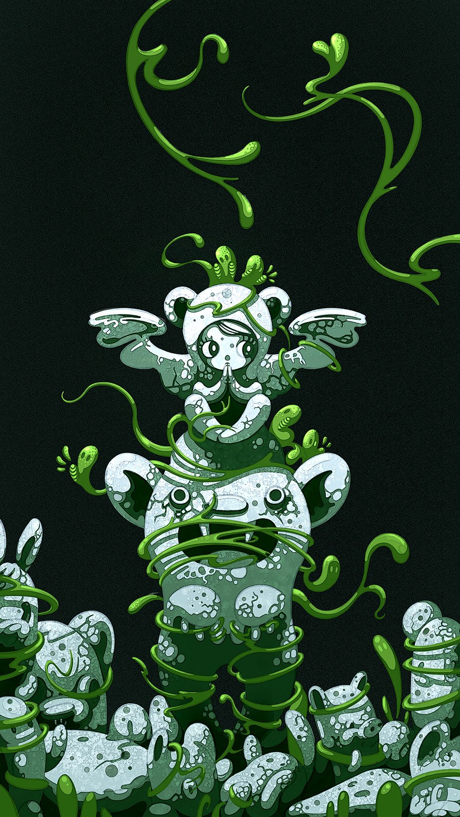 Last day to come along and see this @londonlighthousegallery. I love this part of the process where I start to build up shade. It’s so much fun to see things come to life when the effect layers are added. #procreatevideo #procreatetutorial #digitalartistoninstagram #fineartprints