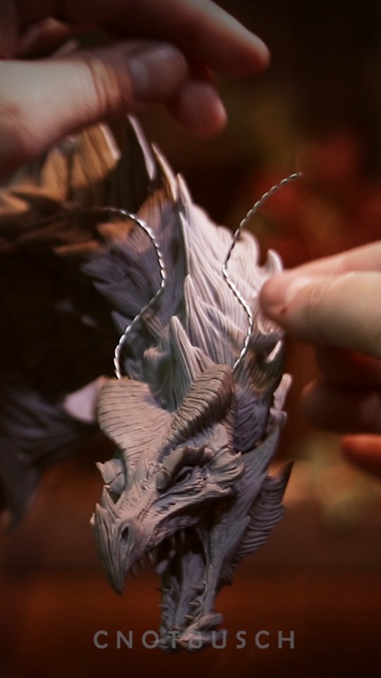 I finished sculpting Alduin! Now it's time to complete the base, and then I’ll be sharing a reveal of the unpainted piece soon. This project has been such a blast.
All the videos here are work in progress clips from my live streams.
Want to watch the process in real time? I'm currently sculpting a custom chess set, come hang out: twitch.tv/cnotbusch
Main Materials:
Cosclay, Medium Firm
Cosclay, C2 Clearbond
@cosclayusa
#sculpting #clay #skyrim #alduin #dragon #twitch #creation #polymerclay #clayart
