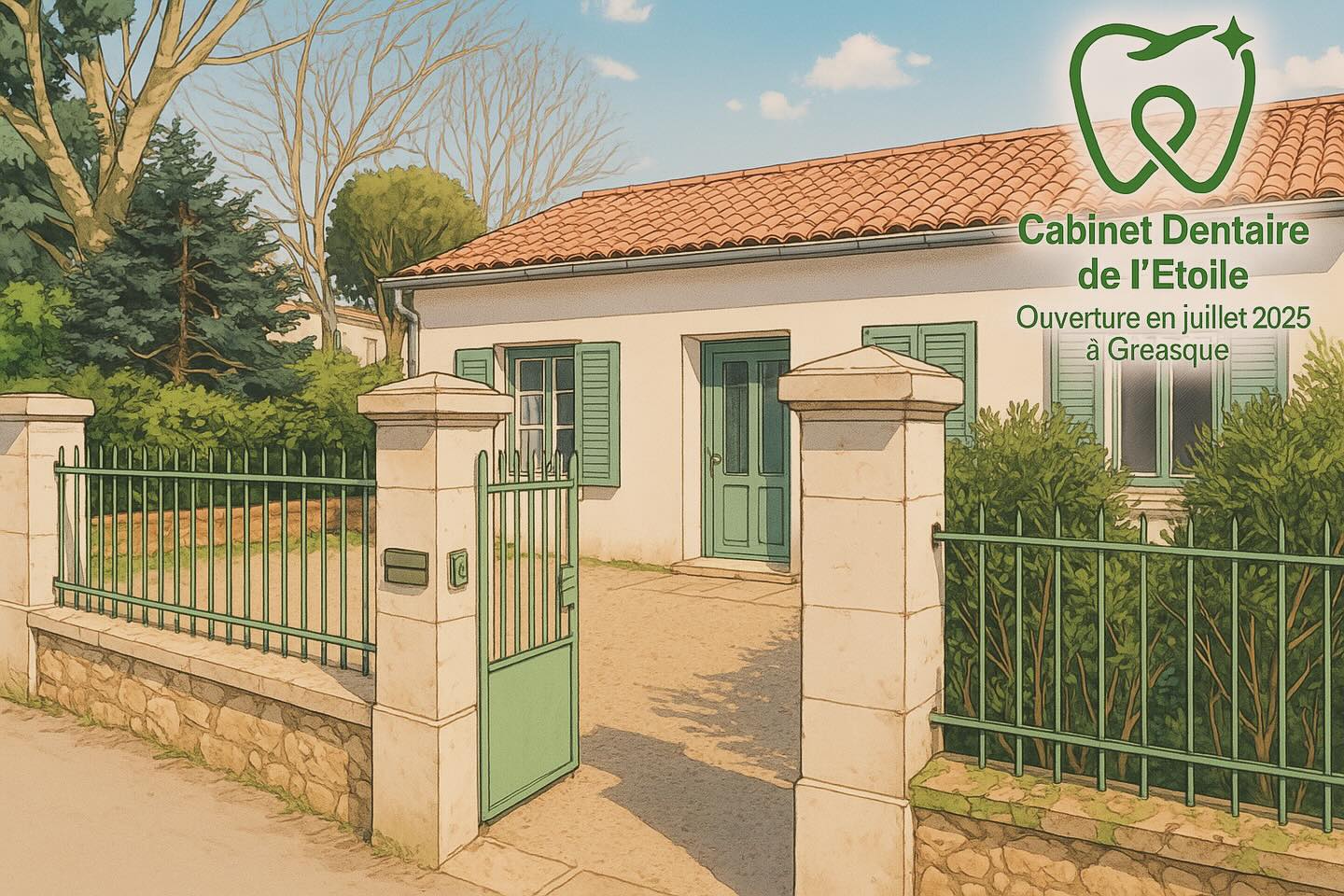 Déménagement du Cabinet Dentaire des Docteurs Montaufier et Glikpo début juillet ! Le Cabinet Dentaire de l’Etoile ouvrira au 18 boulevard Marius Ollive à Gréasque.
Pour plus de renseignements n’hésitez pas à nous contacter par mail cde.greasque@gmail.com #cabinetdentaire #cabinetdentairedeletoile #dentaire #chirurgiendentiste #greasque #massifdeletoile #demenagementcabinet