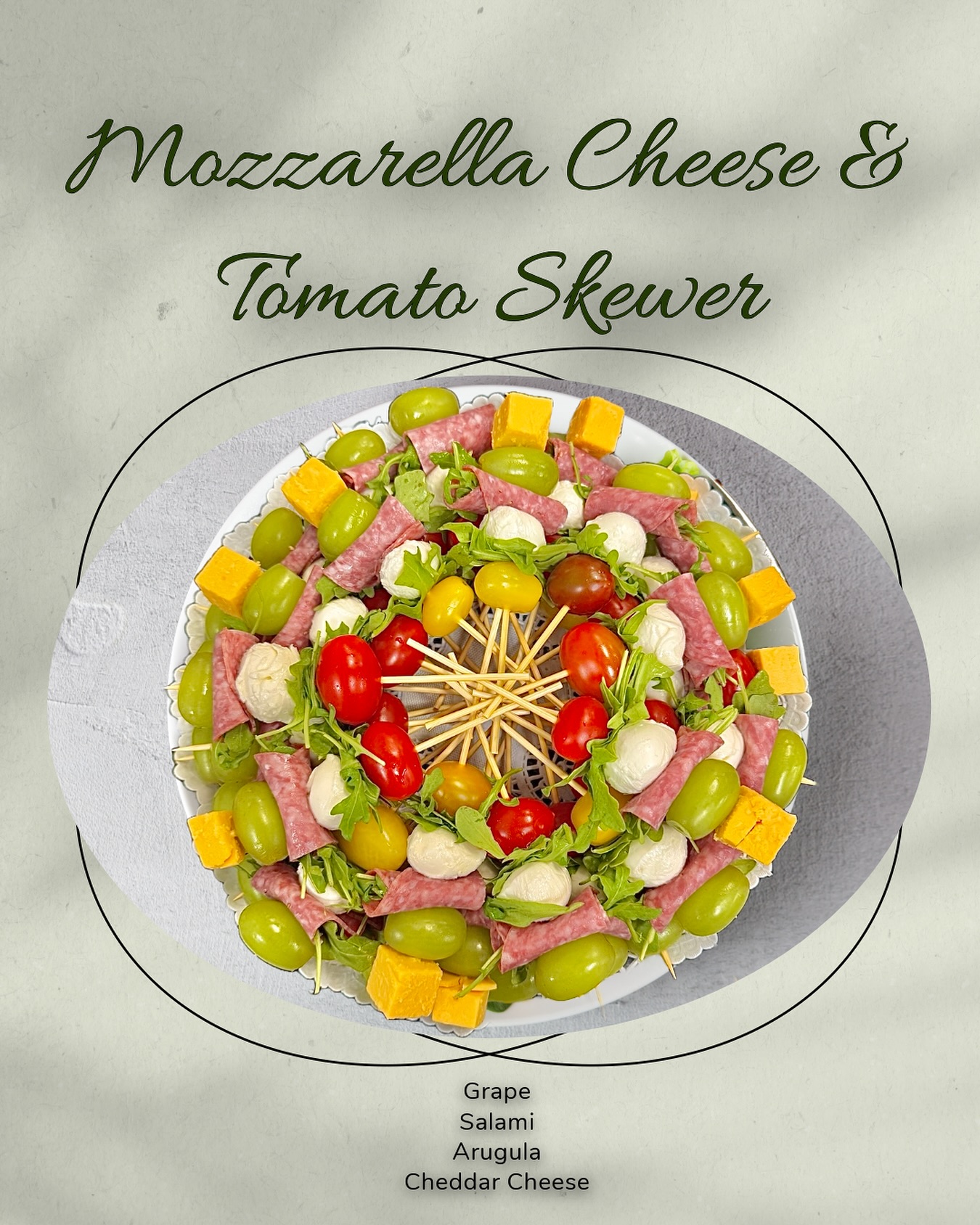 Another Finger Foods for Small Party!🧀🍅🥗🥩🍇
• Mozzarella Cheese & Tomato Skewer
#cafeodeli #irvinecatering #irvinecafe #breakfast #lunch #catering