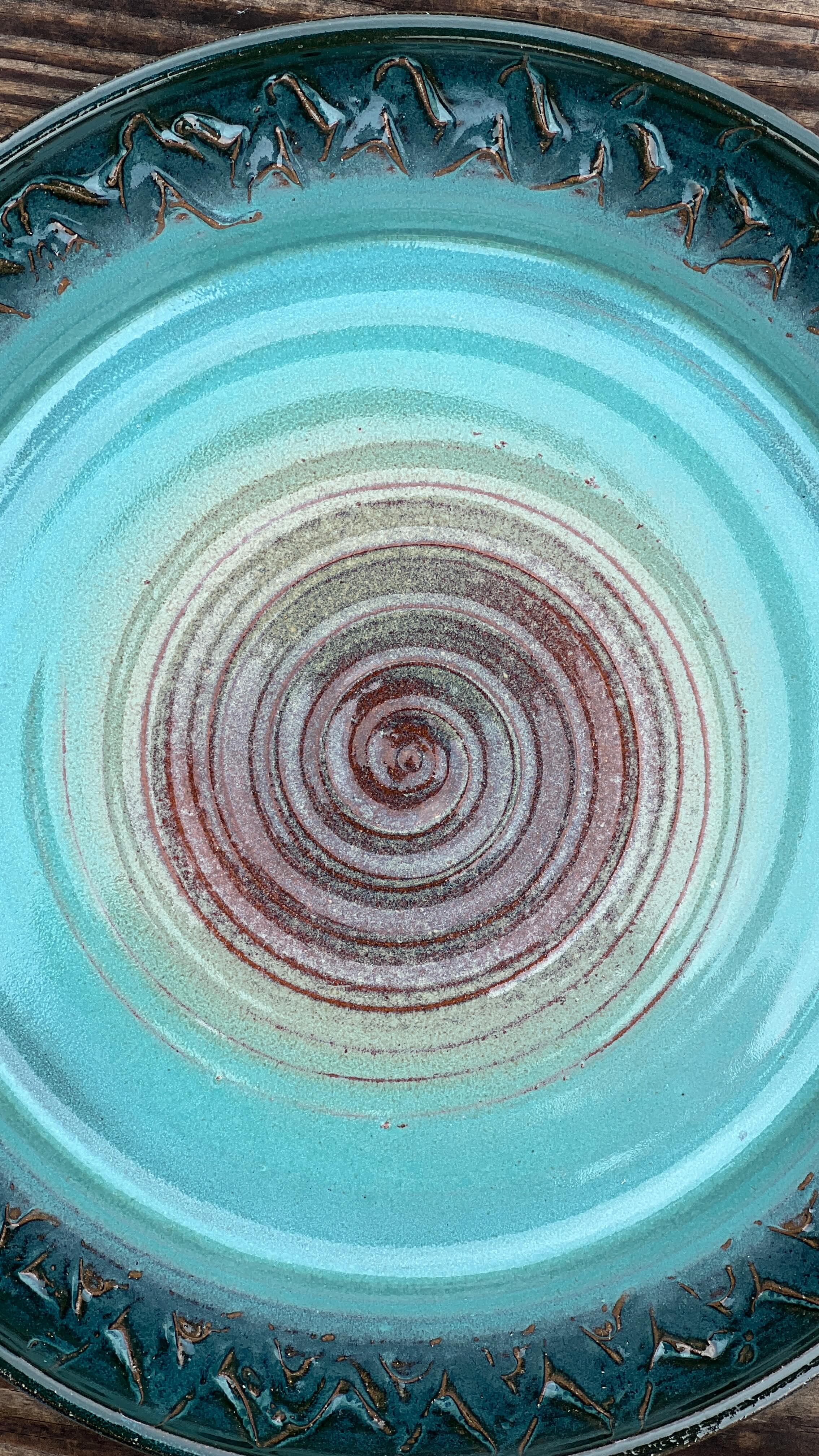 Large centerpiece platter...fresh from the kiln!!#ncpottery #handmadepotterybowl #seagrovepottery