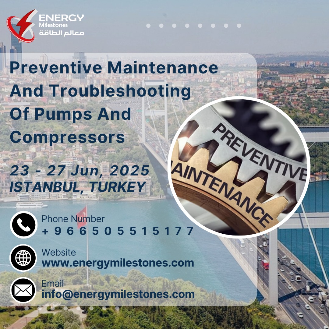 𝐏𝐫𝐞𝐯𝐞𝐧𝐭𝐢𝐯𝐞 𝐌𝐚𝐢𝐧𝐭𝐞𝐧𝐚𝐧𝐜𝐞 𝐚𝐧𝐝 𝐓𝐫𝐨𝐮𝐛𝐥𝐞𝐬𝐡𝐨𝐨𝐭𝐢𝐧𝐠 𝐨𝐟 𝐏𝐮𝐦𝐩𝐬 𝐚𝐧𝐝 𝐂𝐨𝐦𝐩𝐫𝐞𝐬𝐬𝐨𝐫𝐬
.....
https://2u.pw/XBimO
......
#Energymilestones #Training #Training_center #Energymilestones #Corporation #Preventive #Maintenance #Troubleshooting #Pumps #Compressors