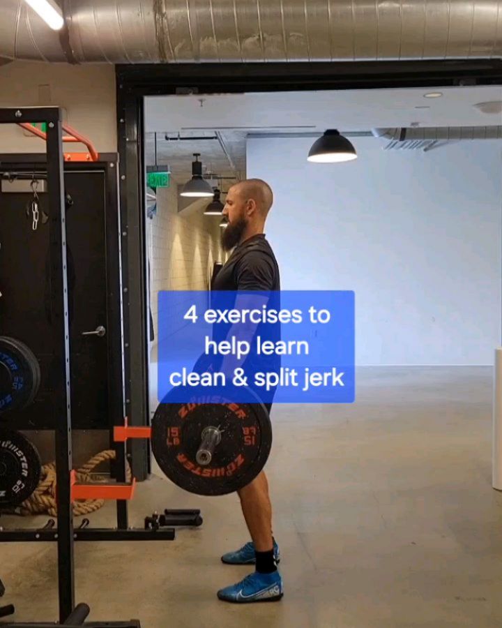 4️⃣ complexes to help you master the technique of the clean and split jerk.
.
Most soccer players aren't weight lifters, so this is a really challenging move to learn and master.
.
But, as I stated in my last 2 reels, Olympic lifts like these are INCREDIBLY beneficial to enhance athletic potential.
.
(Go give the captions a read to find out why).
.
So this is where to start...
.
3 sets of 10-12 repetitions for each of the movements 2-3x per week until you master the technique.
.
Start with no weight on the bar, and then add a little weight (weight actually helps you feel the movement easier).
.
BIGGEST FOCUS: create power/momentum from the hip drive. Without that, it becomes mostly a back and arms exercise. However, you want the power for the movement of the bar to come from the legs and hips.
.
Hit me up if you need more help with this move 🫱🏻🫲🏼
.
.
And go get to work.
.
Walk The Talk.
.
.
.
#WalkTheTalk #KeepGrindin #iam1stphorm #1stphormsoccer #athleticdevelopment #athletedevelopment #soccer #soccertraining #soccerstrength #soccerdrills #soccerplayer #soccerplayers #iam1stphorm #athlete #athletes #athletic #athletetraining #explosivepower #powercleans #hangcleans #beardedathlete #beardgang
