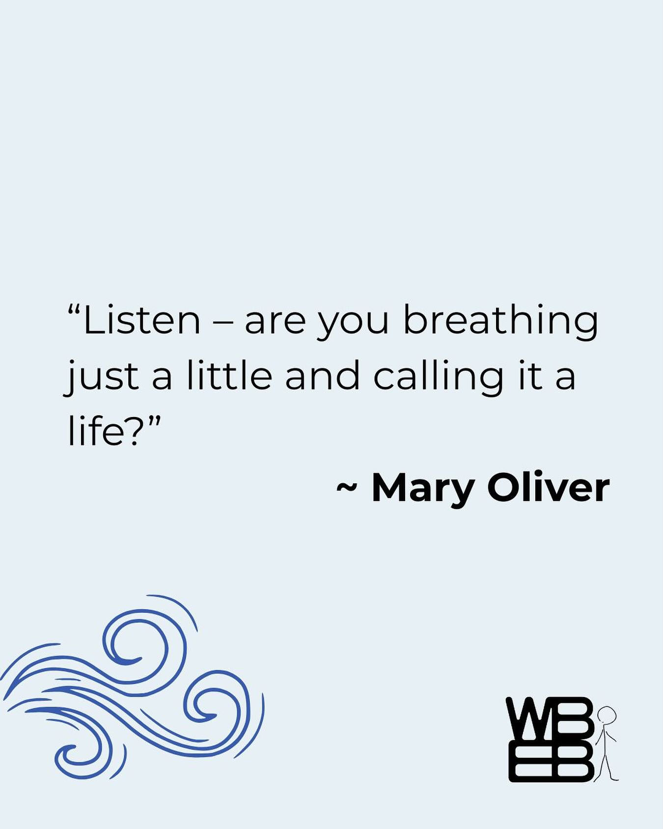 Don’t forget to breathe deeply today. 🫁
#somaskills #humanbeingbasics #maryoliverquotes #maryoliverpoetry #maryoliver #diaphragmaticbreathing #breathingtechniques