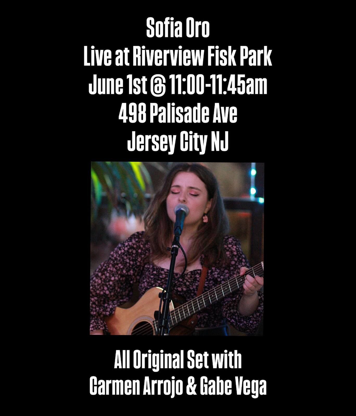 Come out to the Riverview Park Farmer’s Market this Sunday for a live Original Set with Carmen Arrojo on Cajon and Gabe Vega on Bass!