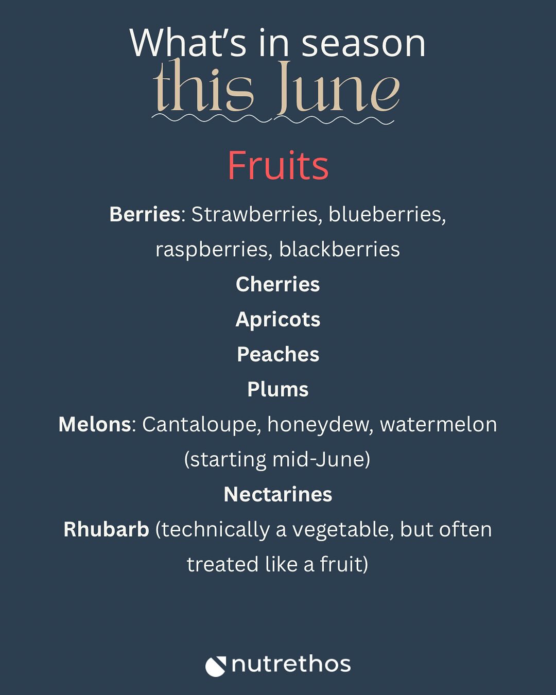 Eat seasonally for better taste, better nutrients, and better environment.
#dietitian #nutrition #seasonalproduce #healthy #weightlosstips #weightlosssupport #fiber