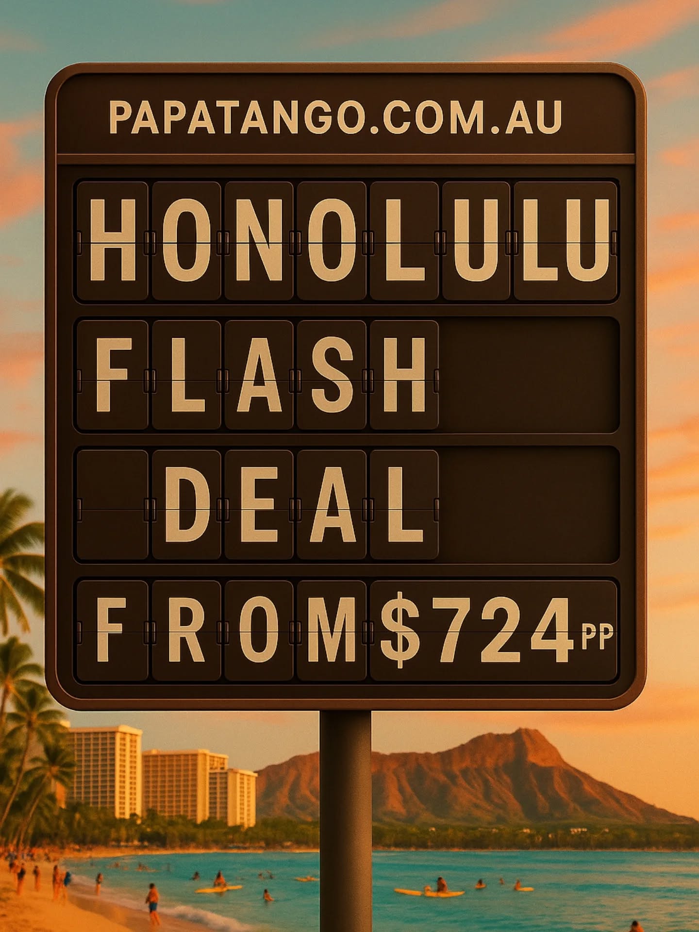 🌺 Aloha one last time! ✈️ Jetstar is wrapping up their flights to Honolulu this October 2025, but there's still time to soak up the sun!
💥 Fly from just $724pp – limited seats, limited time.
Book your tropical escape before it's gone for good! DM for details! 🌴☀️ #Jetstar #HonoluluSale #LastChance #HawaiiBound #TravelDeals #FarewellFlights