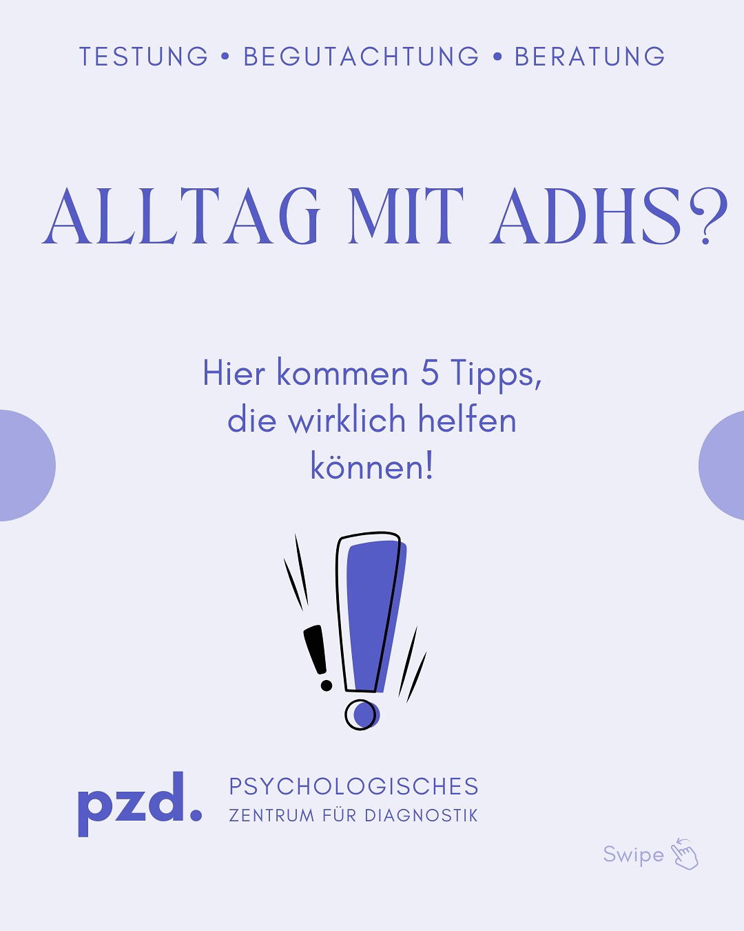 ADHS im Alltag - manchmal ist es echt herausfordernd. Aber: mit ein paar Strategien kannst du dir das Leben einfacher machen. In diesem Beitrag zeigen wir dir fünf Tipps, die dir helfen können, den Alltag ruhiger und entspannter zu gestalten. Und das Beste: Du kannst sie sofort ausprobieren.
Swipe durch und sag uns am Ende: Welcher Tipp hilft dir am meisten? Hast du noch mehr Ideen?
Wichtig: Diese Tipps ersetzen keine professionelle Therapie. Wenn du den Verdacht hast, ADHS zu haben oder Unterstützung brauchst, wende dich an eine fachärztliche oder psychotherapeutische Stelle.
#ADHS #ADHSLeben #neurodivergent #pzd #diagnostik #münchen #alltagmitadhs #adhstipps #mentalhealth #psyche #adhscommunity #strukturimalltag