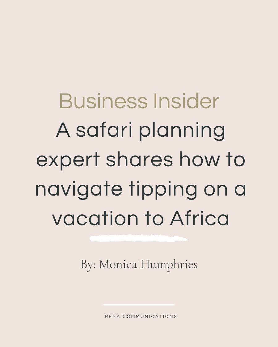 Tipping on safari? It’s one of the most commonly asked questions, and one travelers often feel least prepared to answer.
In @businessinsider, journalist @monica_humphries calls on @go2africa safari expert @megvanniekerk30 to break down exactly who, when, and how much to tip during an African safari, insights that help guests show appreciation without the stress or guesswork.
From lodge butlers and trackers to transfer drivers and gorilla trekking guides, van Niekerk explains the three main categories of service staff and offers practical tipping ranges. She also shares when credit cards are accepted, when cash is king, and why keeping small bills (in USD or local currency) makes all the difference.
Most importantly, van Niekerk reminds readers that tipping on safari is more than a formality, it’s a way to recognize the people who make your once-in-a-lifetime trip truly unforgettable. As she shares: “You leave wanting to bless people.”
For travel writers working on safari planning guides, responsible tourism experiences, or travel stories, we’d be more than happy to connect you with Go2Africa’s team of specialists.
Read the full article via the link in our bio.
#Go2Africa #SafariTips #AfricanSafari #LuxuryTravel #TippingEtiquette #TravelExperts #BusinessInsider #REYACommunications #TravelPR #SafariPlanning #ResponsibleTravel #ConsciousTravel