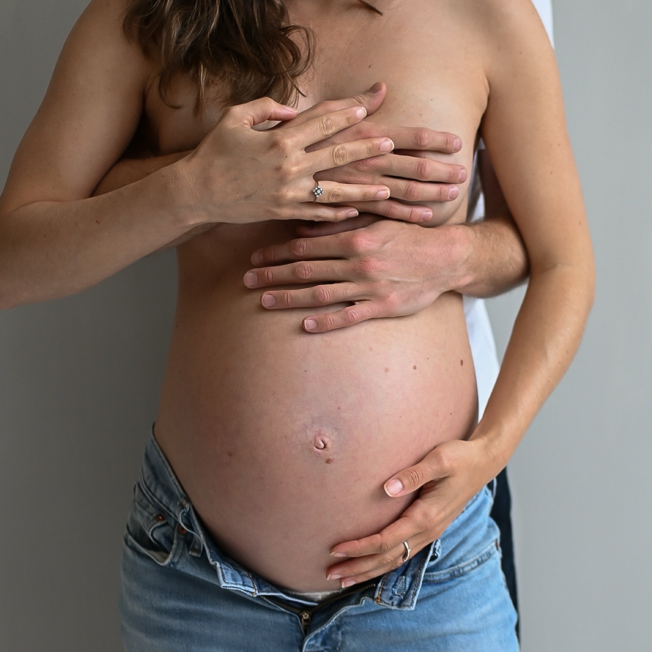 40+ weeks of getting to carry this little life we made ๐ฉต we canโt wait to meet you, hold you in our arms and seeing your little face ๐ฅน๐ฅฐ