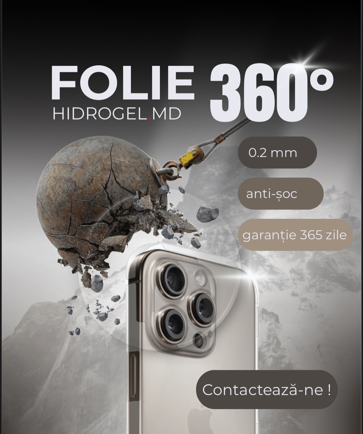 📱💥 Ți-ai protejat telefonul azi?
Uită de ecrane sparte, zgârieturi și reparații scumpe. Alege FOLIA 360° – protecția INVIZIBILĂ care rezistă la șocuri extreme!
✅ Ultra-subțire (doar 0.2 mm)
✅ Anti-șoc – testată la impact!
✅ Garanție 365 zile – fără stres, fără costuri ascunse
💣 Protecție completă, inclusiv pe margini și camere.
💬 Scrie-ne ACUM și primești o ofertă personalizată în 60 de minute!
📩 Contactează-ne în DM sau apasă pe linkul din bio!
👉 Nu aștepta până e prea târziu. Telefonul tău merită protecția completă.
#hidrogelmd #protectie360 #folie360 #telefonprotejat #techmoldova #antishock #gadgets #smartphonecare
📱💥 Уже защитил свой телефон?
Забудь о трещинах, царапинах и дорогом ремонте.
Выбирай 360° ПЛЕНКУ — невидимую защиту от экстремальных ударов!
✅ Ультратонкая (всего 0.2 мм)
✅ Антишок — проверено!
✅ Гарантия 365 дней — максимум уверенности
💣 Полная защита, включая края и камеру.
💬 Напиши нам СЕЙЧАС — получи персональное предложение за 60 минут!
📩 Пиши в Direct или переходи по ссылке в био!
👉 Не жди, пока станет поздно — позаботься о своём телефоне уже сегодня!
#гидрогельмд #пленка360 #защитадлятелефона #антишок #техномолдова #смартфонзащита