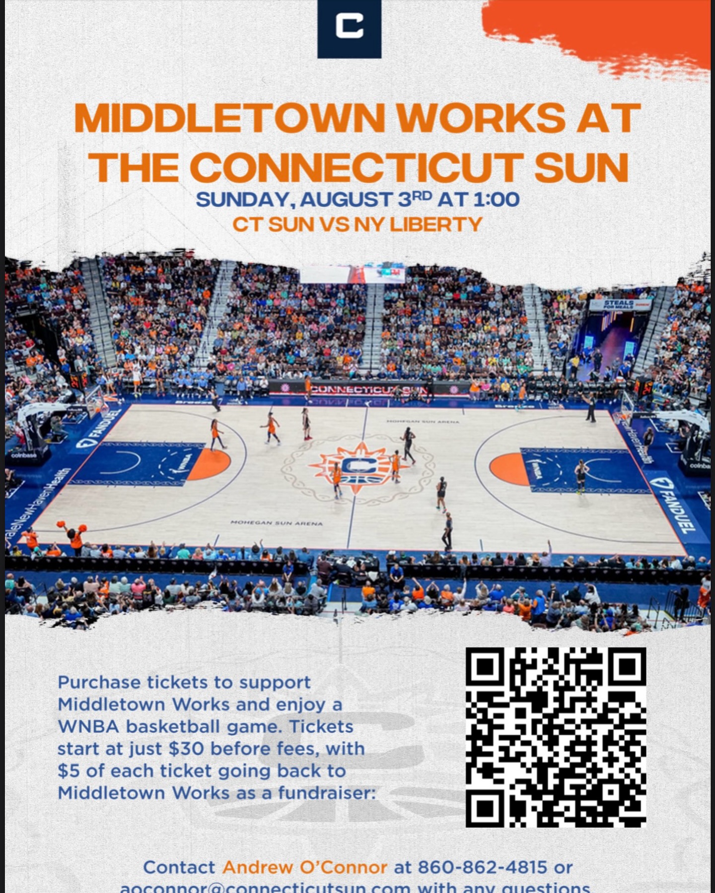 Join us as we cheer on the @connecticutsun vs. @nyliberty Sunday, Aug 3rd.
Meet us for coffee and donuts @krispykreme at 11am! And then head down to the @mohegansun arena!
Link for tickets in bio! Ticket sales end Friday, August 1st!
.
.
#Basketball #WNBA #NY #CT #MoheganSunArena #FamilyDay #SingleParents #Fundraiser