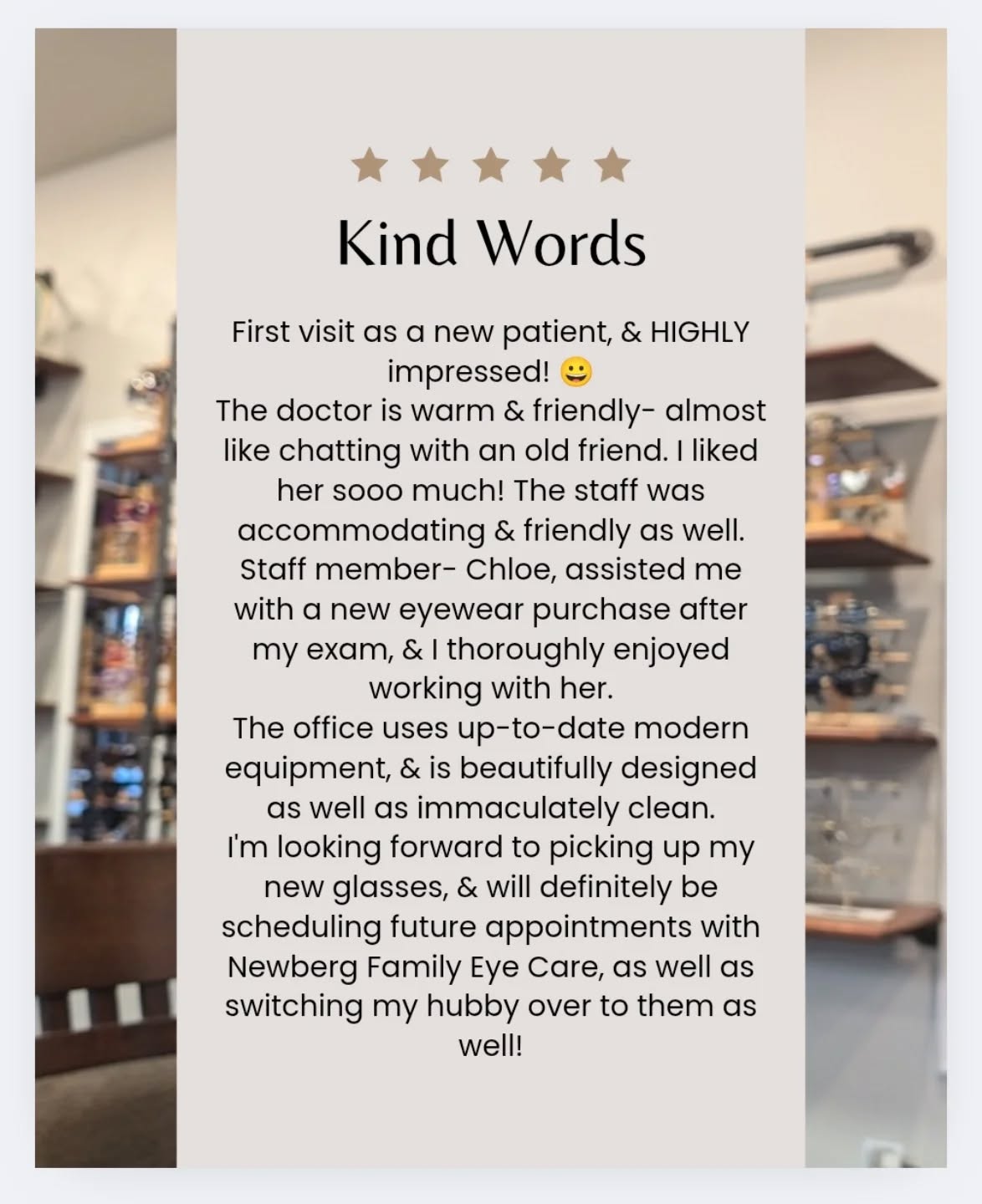 We have the BEST patients ❤️
So, so, so incredibly grateful for all the kind words! The absolute best. Thank you!
#thankyou #grateful #newbergfamilyeyecare #newbergeyes #sherwoodeyes #maceyes #travelingeyedoc