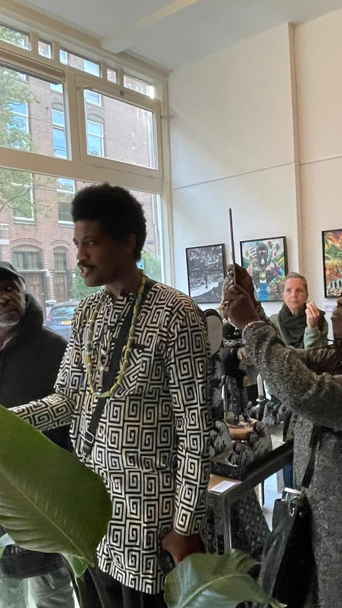 What a beautiful turnout!
Thank you to everyone who showed up and filled the space with warmth, conversation, and curiosity. My solo exhibition was not just about showing work—it was about sharing stories, celebrating identity, and building community.
From heartfelt talks to little ones running around with snacks, every moment felt alive.
Grateful for all the love and support.
If you missed the opening—no worries! The exhibition runs until June 23, and private viewings are possible. Just send me a message.
#SoloExhibition #FréCalmes #TheInitiation #ProyektoTres #ArtShow #AfroCaribbeanArt #AmsterdamArtScene #ContemporaryArt #DiasporaArt #VoodooHeritage #openingnight #