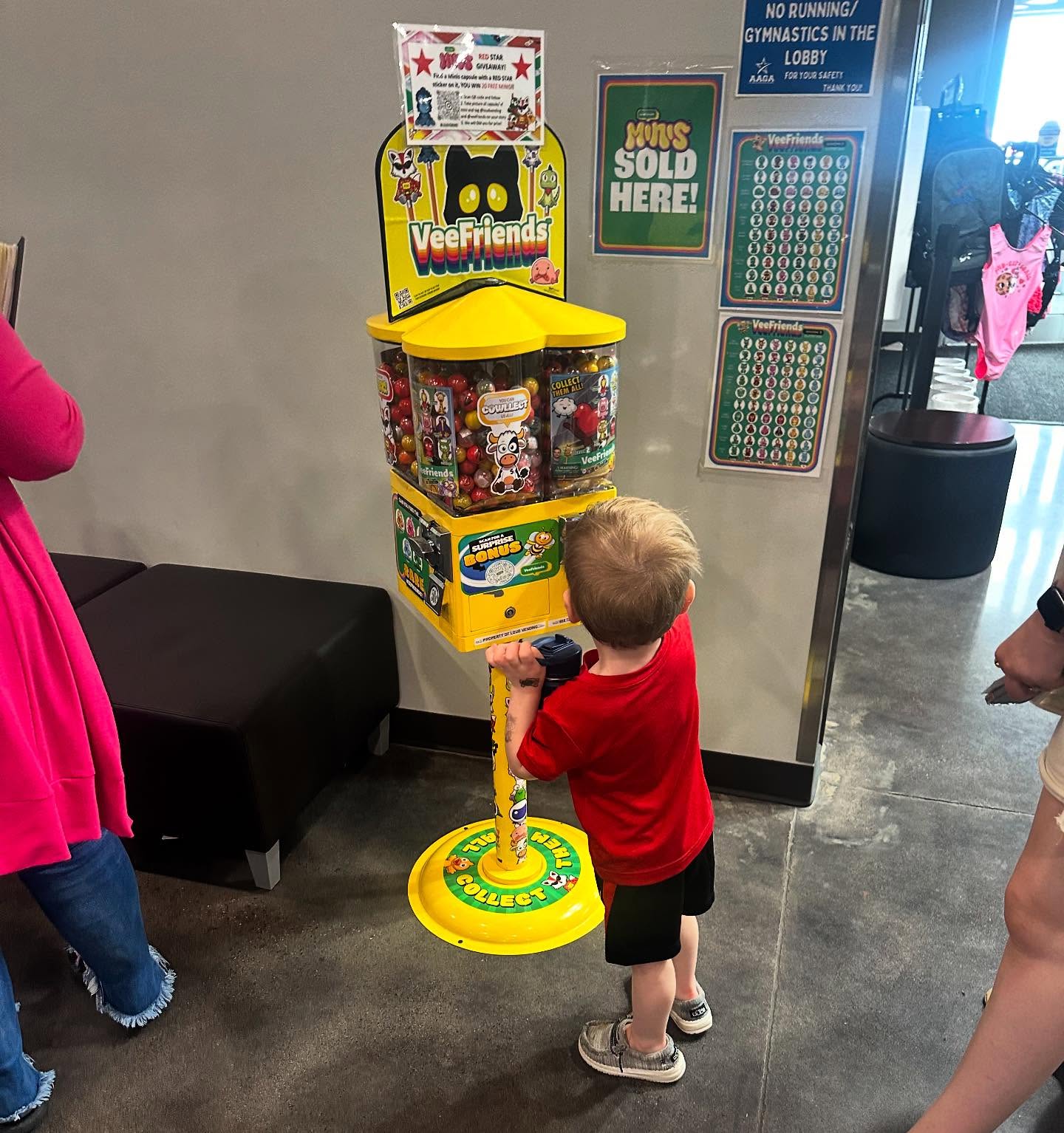 First stop after gymnastics: the ultimate decision—which VeeFriend will it be?
#VFMinis #LOUDVending #Veefriends