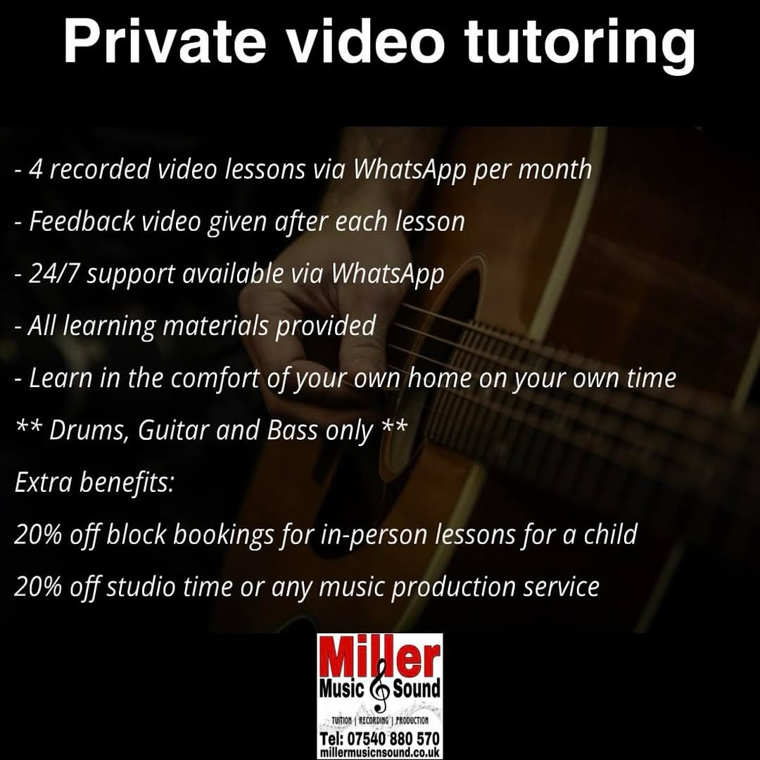 ** NEW LESSON PACKAGE AVAILABLE **
- Perfect for individuals who lead a busy lifestyle and can’t commit to a specific weekly timeslot for in-person lessons & affordable
Only £40 per month!
Visit millermusicnsound.co.uk to sign up now! (Link in bio)
#musicstudio #musiclessons #guitarlessons #musicianslife #learning #millermusic #musiceducation #musictuition #basslessons #musicians #drumlessons #paisley #renfrewshire #rockschool #videolessons #online