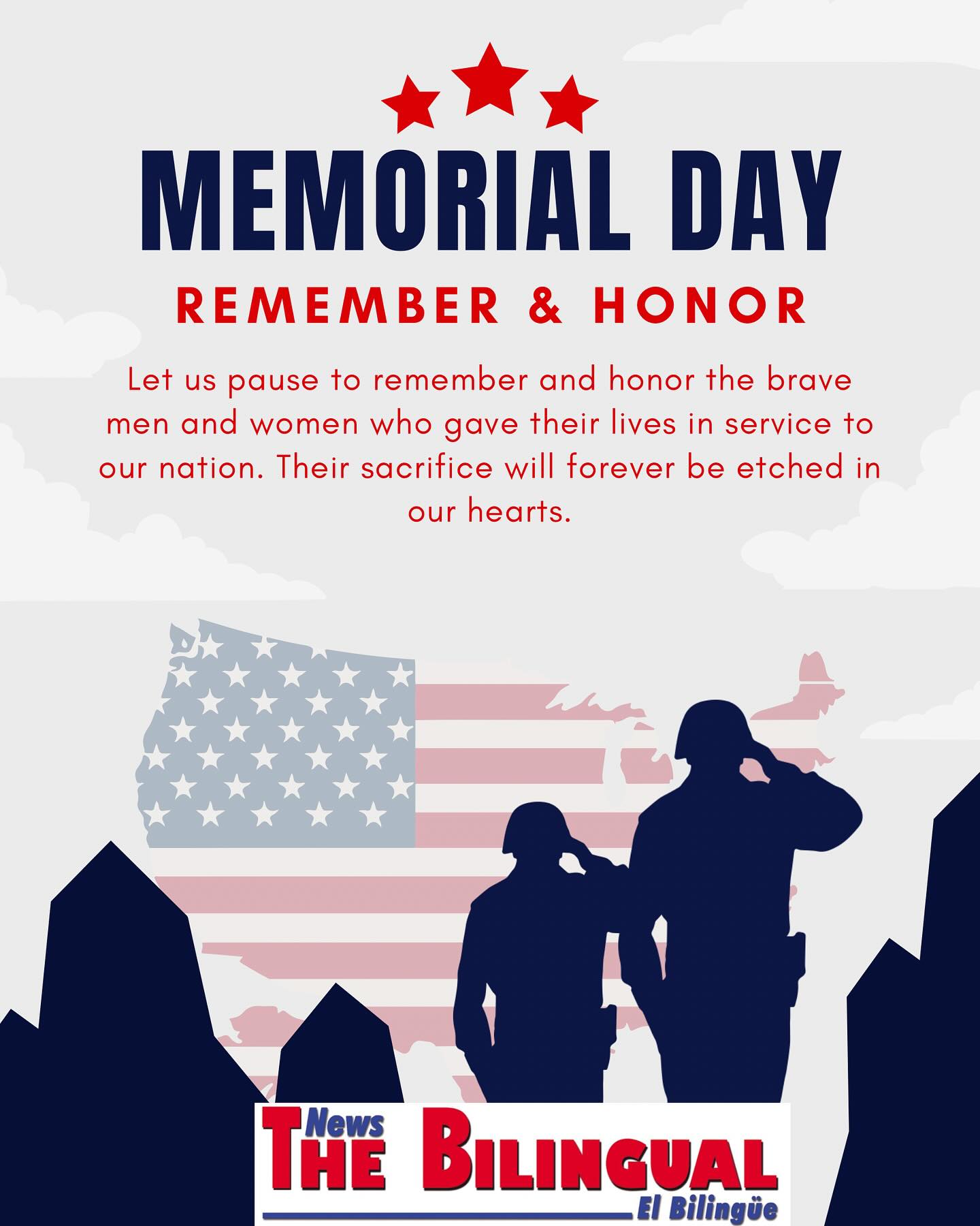 This Memorial Day we honor your courage and love for our country 🇺🇸