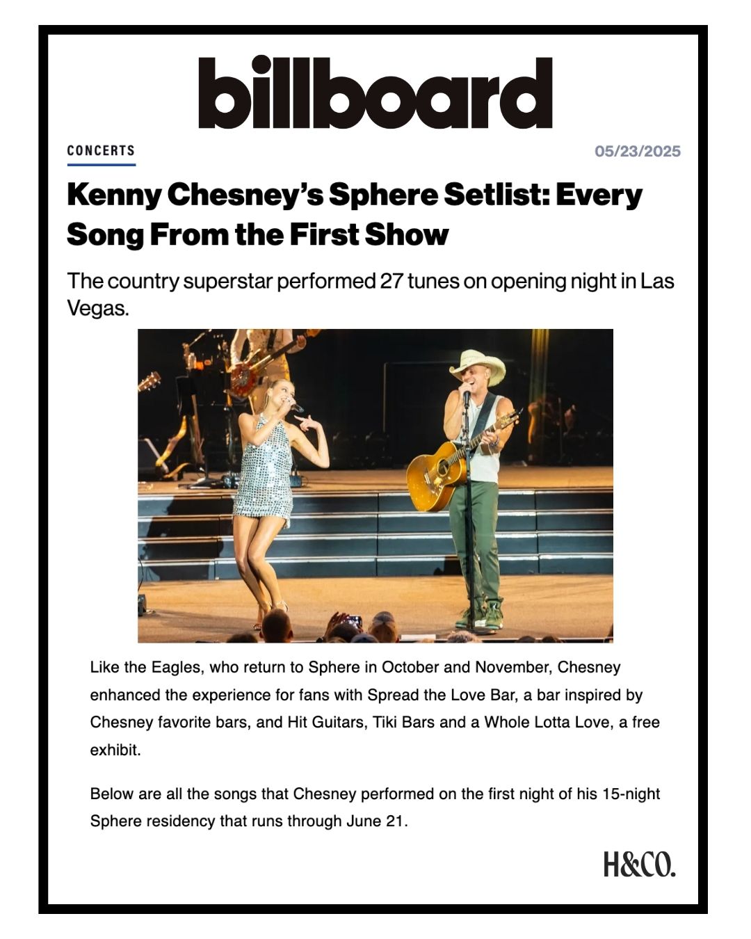 Calling No Shoes Nation! 🌴🎶 Kenny Chesney's Las Vegas Residency at The Sphere kicked off this weekend, making history as the venue's first-ever country show. Once again, Vibee’s got fans covered. Stop by their "Guitars, Tiki Bars, and a Whole Lotta Love" immersive pop-up fan experience at The Venetian to celebrate all things Kenny Chesney - plus it's free and open to the public, so come grab a drink and put your toes in the sand.