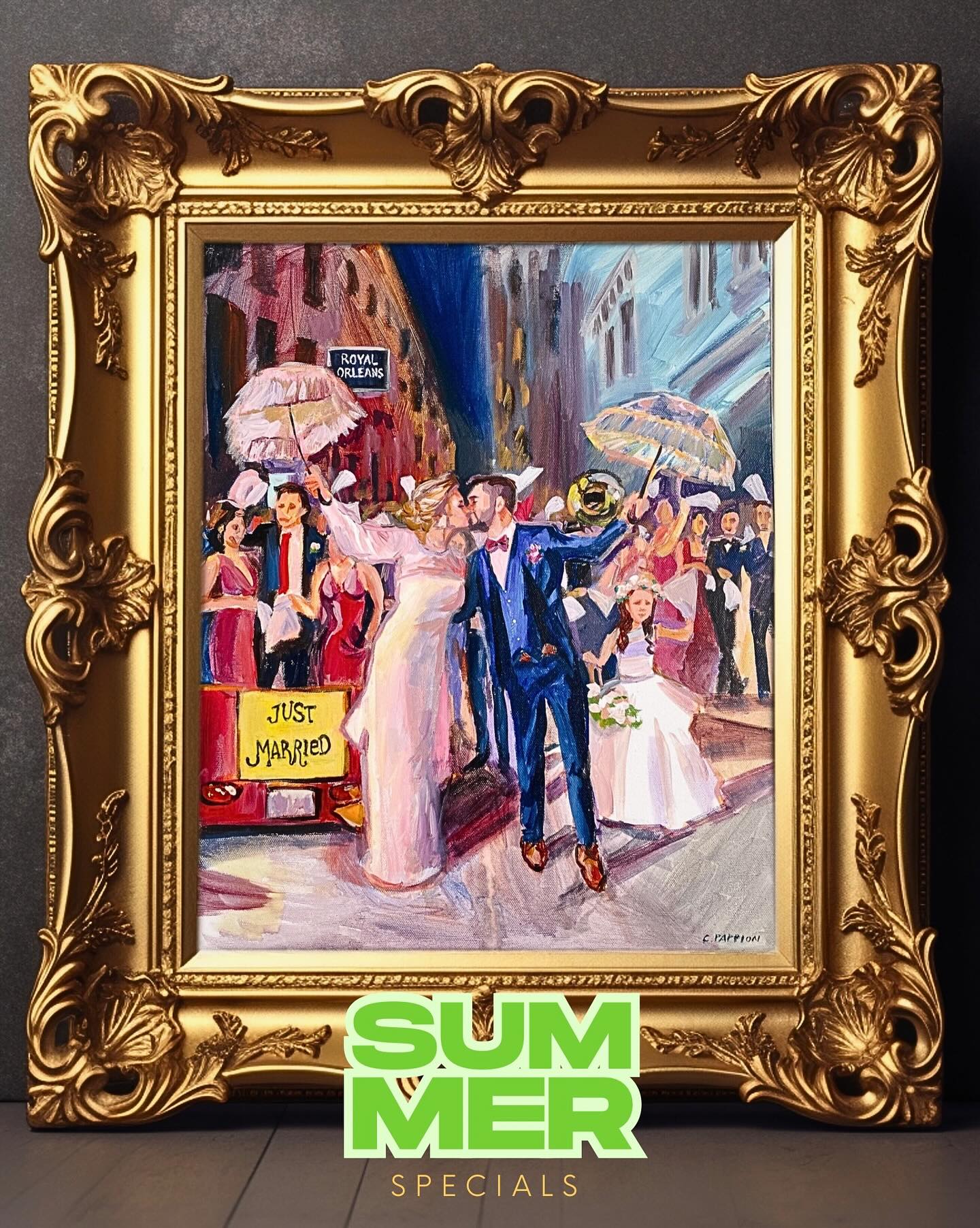 🌟 Exciting News! 🎨
I recently completed a vibrant painting as a wedding gift, capturing the beautiful essence of a New Orleans second line! The joy, music, and celebration filled the night, and I wanted to convey that magic on canvas. ✨
To make it even more special, I added a fun pedicab from another photo, blending two memories into one masterpiece. It was a joy to create this for a lovely family member I met, and I hope it brings them endless smiles! ❤️
🌸 Summer Special Alert! 🌸 I’m offering up to **40% off** on commissions to capture your favorite wedding photo on canvas. Don’t miss out on this opportunity—email me now for a quote and let’s create something memorable together!
Scroll to see the two pics and how we combined them. Sometimes when you can’t figure out which one you have to go with both!
#NewOrleans #WeddingArt #SecondLine #CommissionArt #ArtDiscount #CaptureTheMoment #PaintingLove #neworleansweddingpainter #secondlineparade #wedding #weddingidea #paintingafterwedding