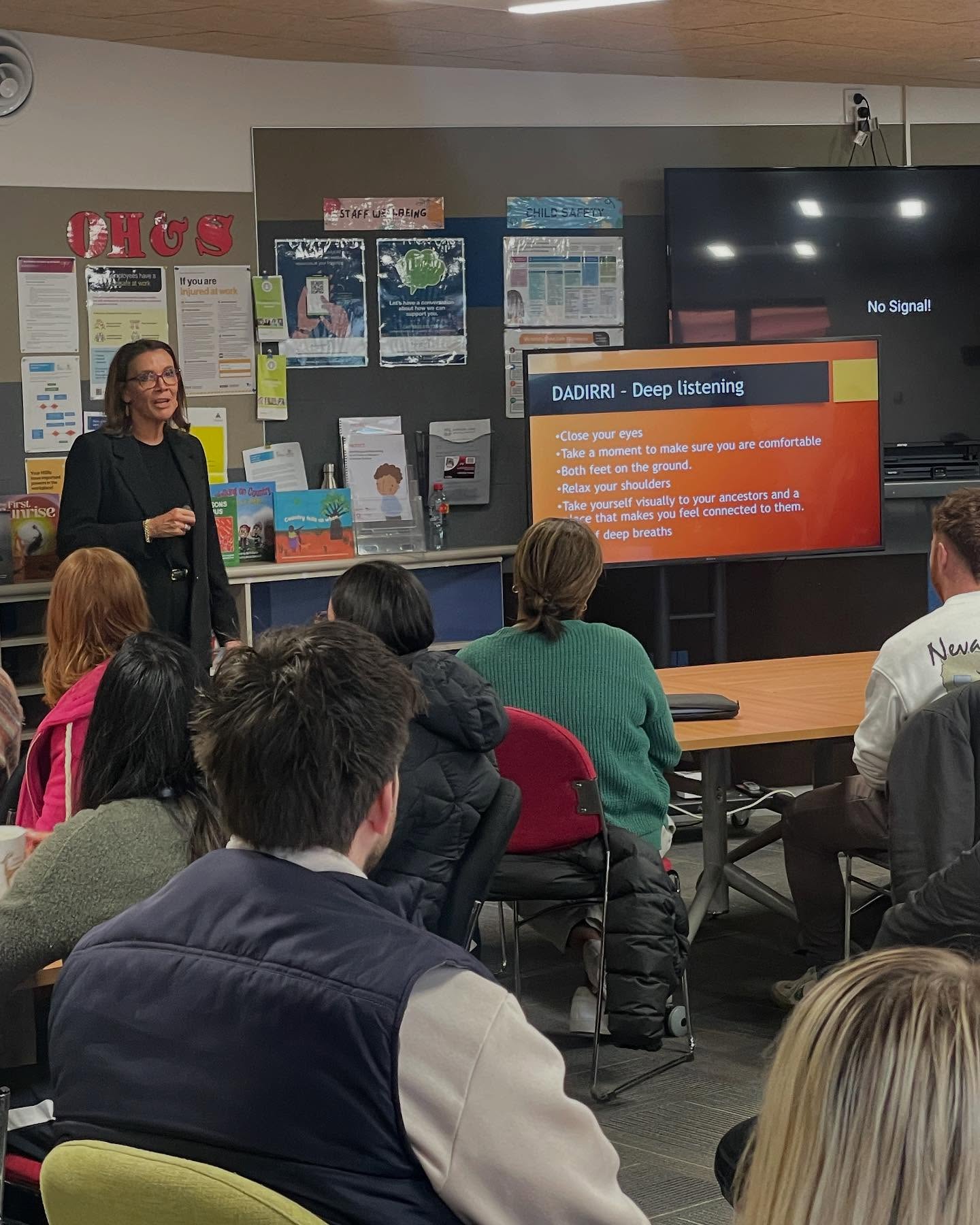 Yesterday at our staff meeting, we had the privilege of listening to @shelley_ware speak to us about the significance of Acknowledgement of Country to our First Nations people and the importance of teaching Indigenous history and perspectives to our children.
What a wonderful opportunity for us to learn and reflect together during Reconciliation Week! 💛💛
We look forward to welcoming Shelley back next week when she will run incursions for all of our children 💙💛
