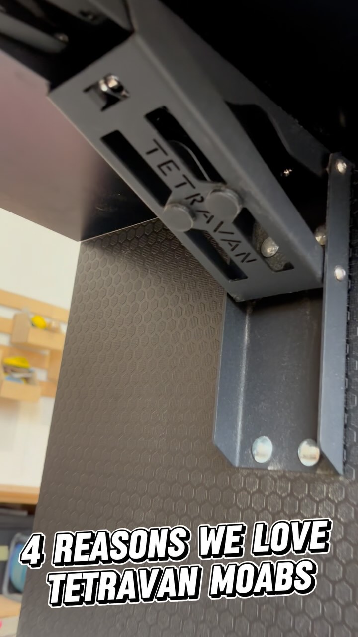 What makes this the Mother of all Brackets?
The Tetravan M.O.A.B. is our go to bracket for kitchen flaps. Here’s why:
1)👂 It doesn’t rattle why driving. Ever tried another bracket only find you have to do something to keep it quiet? This one is designed to be rattle free, using magnets and a gas ram to keep it quiet.
2) 💪 it’s super strong. One bracket is rated to 43kg, but we tested it in shop to one Heather and it held up just fine. One bracket can handle your kitchen work flaps, and two would work great for a jump seat.
3) 🖐️ you only need one hand to put it up and take it down. Engineered to lock into and out of place, it’s easy to use with one had and secure
4) 👀 it looks cool. Ok maybe this isn’t that big of a deal, but it does look tough and strong, so it fits our vibe.
Now in stock in our shop - link in bio.
#tetravan #onyxvansuk #vaninterior #vandesign #vankitchen #vaninspiration #vanlifeuk #offgridvan #4x4van #vanbuild