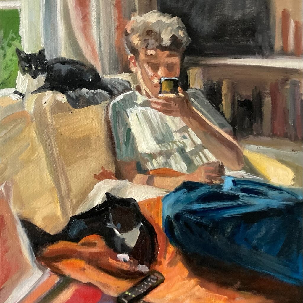 Hangin’ out this half term with my besties - The Boys.
#besties #halftermfun #halfterm #instacats #boys #sunshine #chilling #chillin #oilpainting #mylife #suffolklife #woodbridgelife #home #paintingmylife #interiors #paintedinteriors #suffolk #suffolkartist #mylifeinpaint #mylifeinpaintings