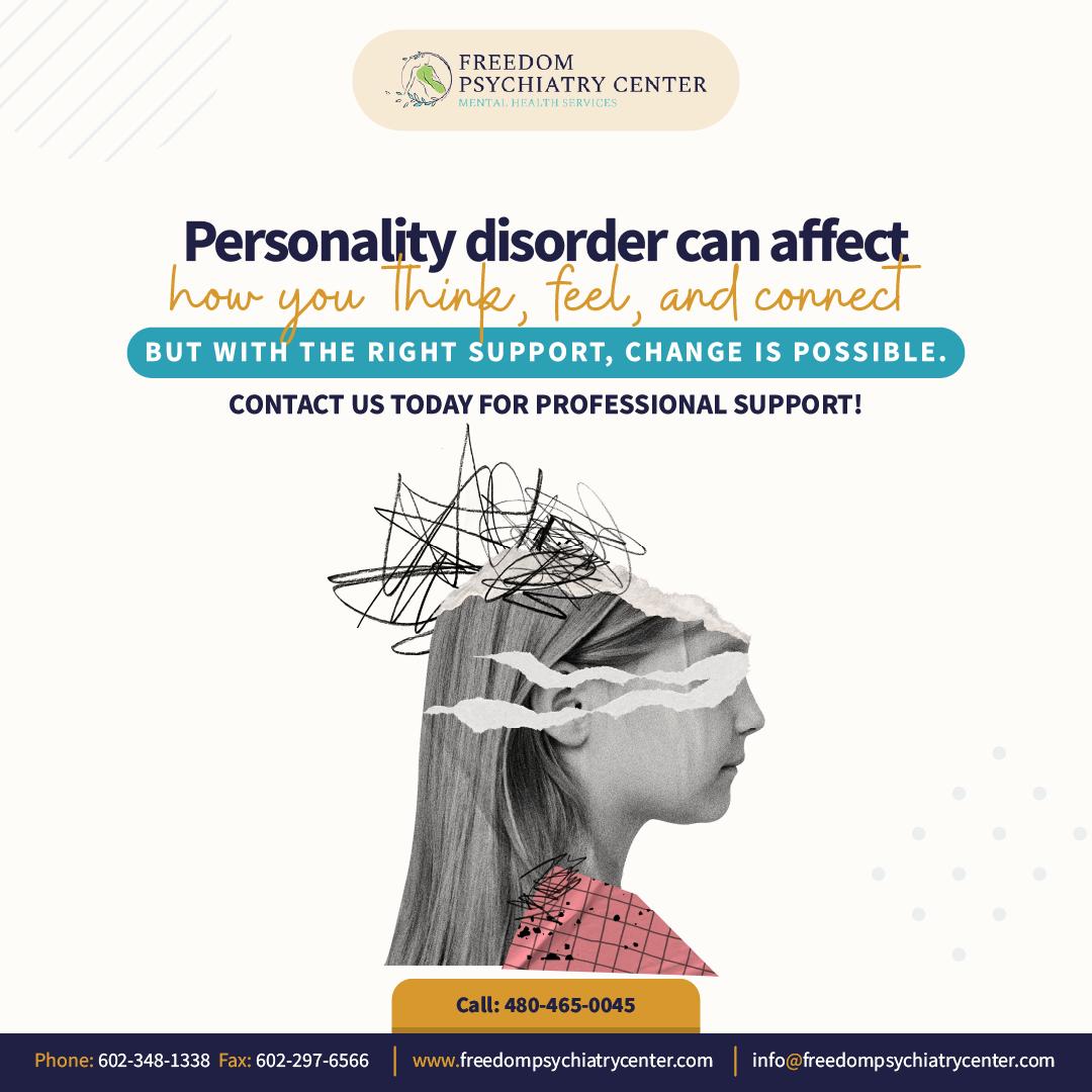 Have you or someone you love ever wondered why certain emotional patterns keep repeating?
Do you feel stuck in cycles you can’t seem to break, even when you want to?
Change is possible. At Freedom Psychiatry, we help you understand your emotions, build healthier relationships, and move forward with compassion and strength.
#FreedomPsychiatry #MentalHealthMatters #PersonalityDisorderAwareness #TherapyIsHealing #HopeAndHelp #EndMentalHealthStigma #MentalWellness #YouDeserveSupport