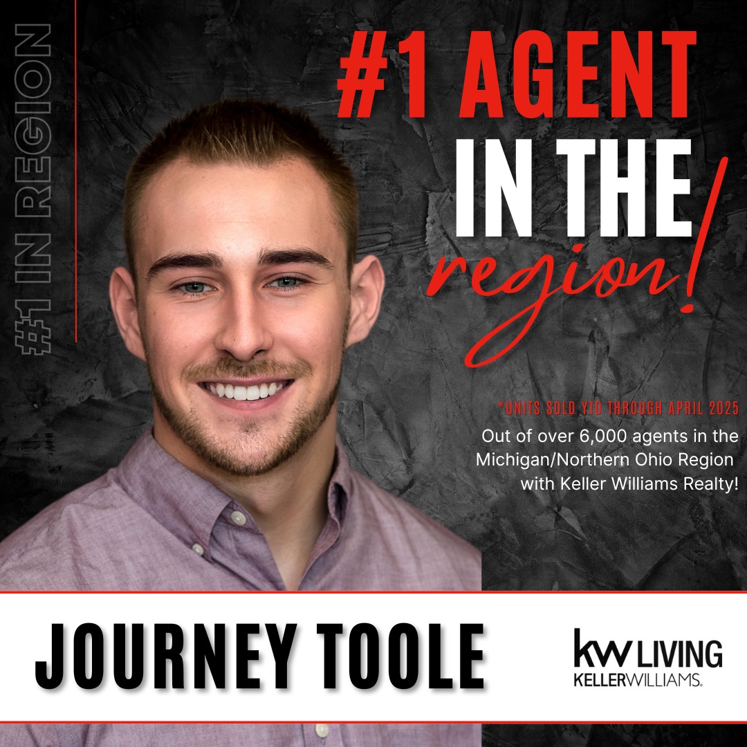 🎉 Congratulations, Journey Toole! 🎉
We are thrilled to celebrate Journey Toole for being named the #1 Agent in the Michigan/Northern Ohio Region with Keller Williams Realty — out of over 6,000 agents! 🔥 We are so proud to have you on the KW Living team!
#KWLiving #RealEstateLeaders #KellerWilliamsRealty #RealEstateExcellence #hardworkpaysoff