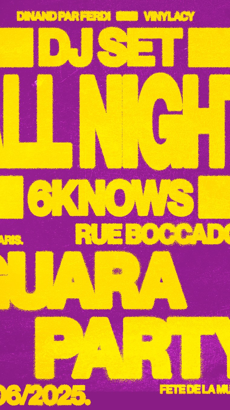 ENCUENTRA EL VINYLACY CAR®. VEN A VERNOS. SERÁS RECOMPENSADO.
👀 Encuentra nuestro COCHE® en las calles de París este sábado....
Está ahí fuera. En algún lugar cerca de la Rue du Boccador.
🚗 Si la encuentras →
📸 Snap it
📲 Etiqueta a @vinylacyworld , @dinandparferdi & @6knows_ _
🎁 Ven a nuestro stand = regalos. De los de verdad.
Luego quédate para el fuego:
🎧 DJs toda la noche
🍸 Guarapita en la taza
🧨 Energía rabiosa hasta la 1:30AM
¿Querías un cartel?
Este. Es. La. Señal.
🚦💛
Hasta mañana.
Rue du Boccador, 75008 París.