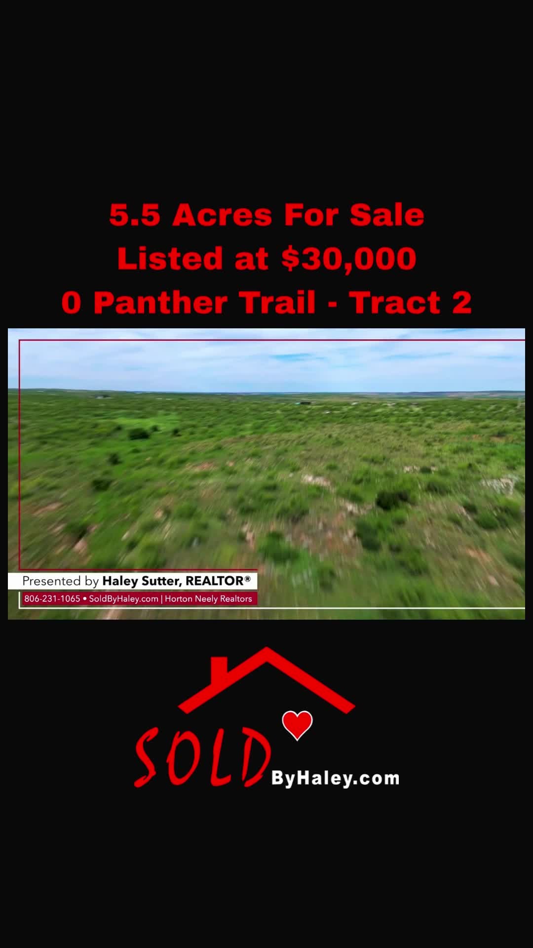Welcome to 0 Panther Trail - Tract 2
5.5 Acres for sale outside of Amarillo Texas
Over 5.5 acres of freedom, sitting just outside Amarillo Texas. Looking for peace and quite in the country? Regardless of if you are looking for recreational land or your next homestead this lot is a great option.
