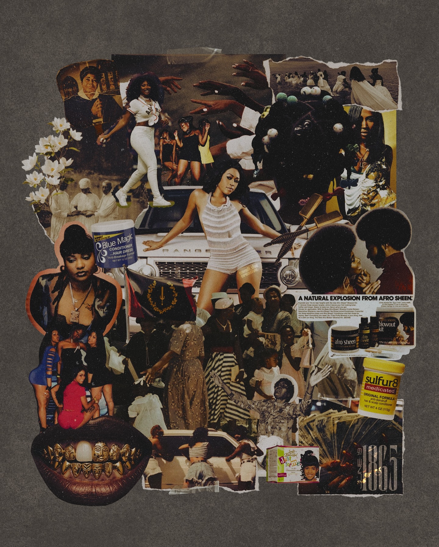 Today, we honor the unseen
Ancestors whose faces we’ll never know
yet whose strength lives within us
Their blood flows through our veins
To be a black woman from the South
Where my grandmother tells stories
Of her great grandmother, a woman who endured the same slavery they say was “so long ago”…
It is a sacred inheritance to carry
Because of them, I am here.
Today. Now.
From hoodoo roots to Gullah Geechee shores,
I KNOW who I am and WHERE I am FROM
I am a African American woman from THE SOUTH
Happy Juneteenth 🪞
#juneteenth #juneteenthcelebration #graphicdesign #graphicdesignercommunity #creativedesign #posterdesigns #candithecreative #blackwomen