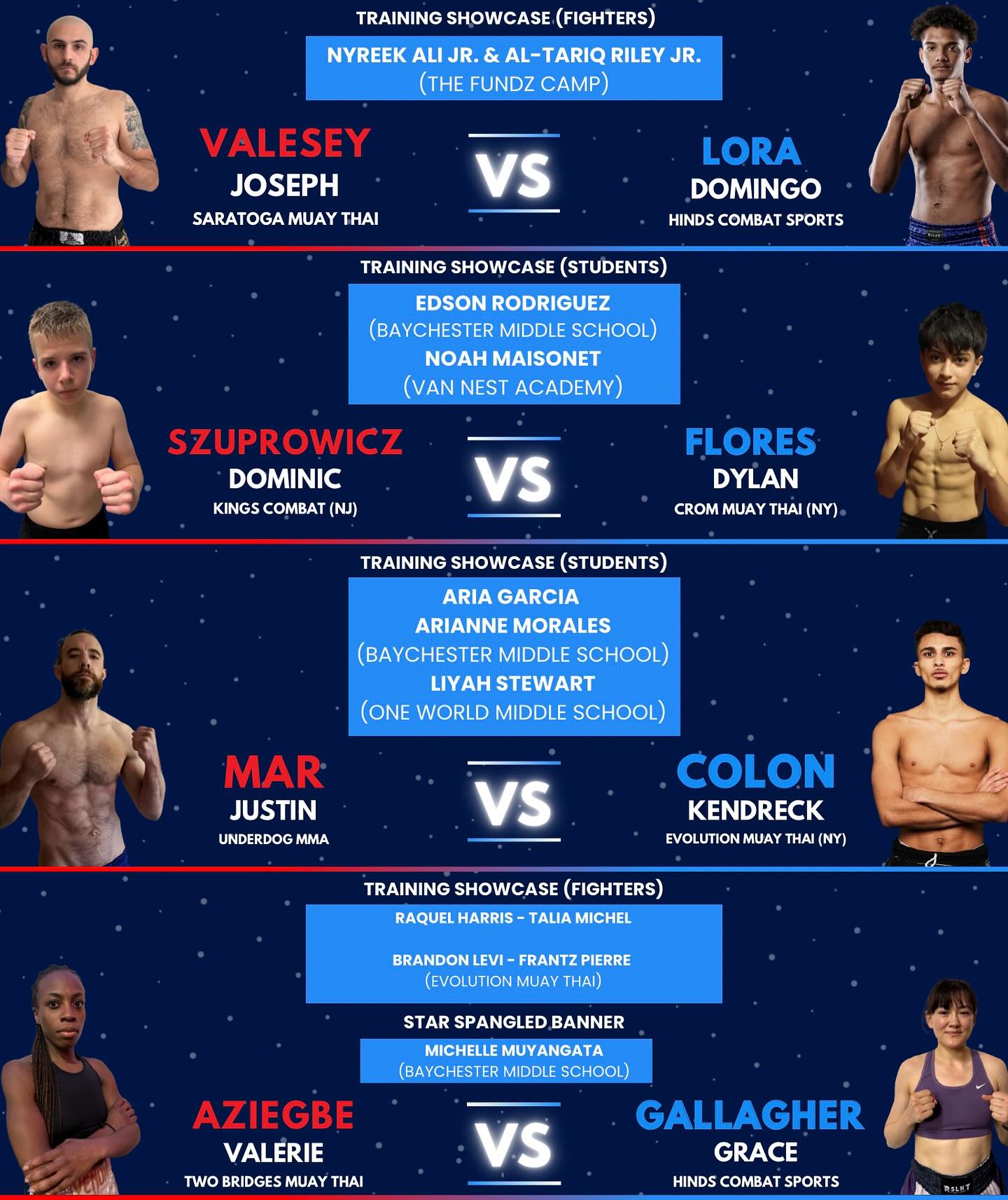 Championing Dreams II Results
🥇
Domingo Lora UD
Kendreck Colon TKO
Valerie Aziegbe UD