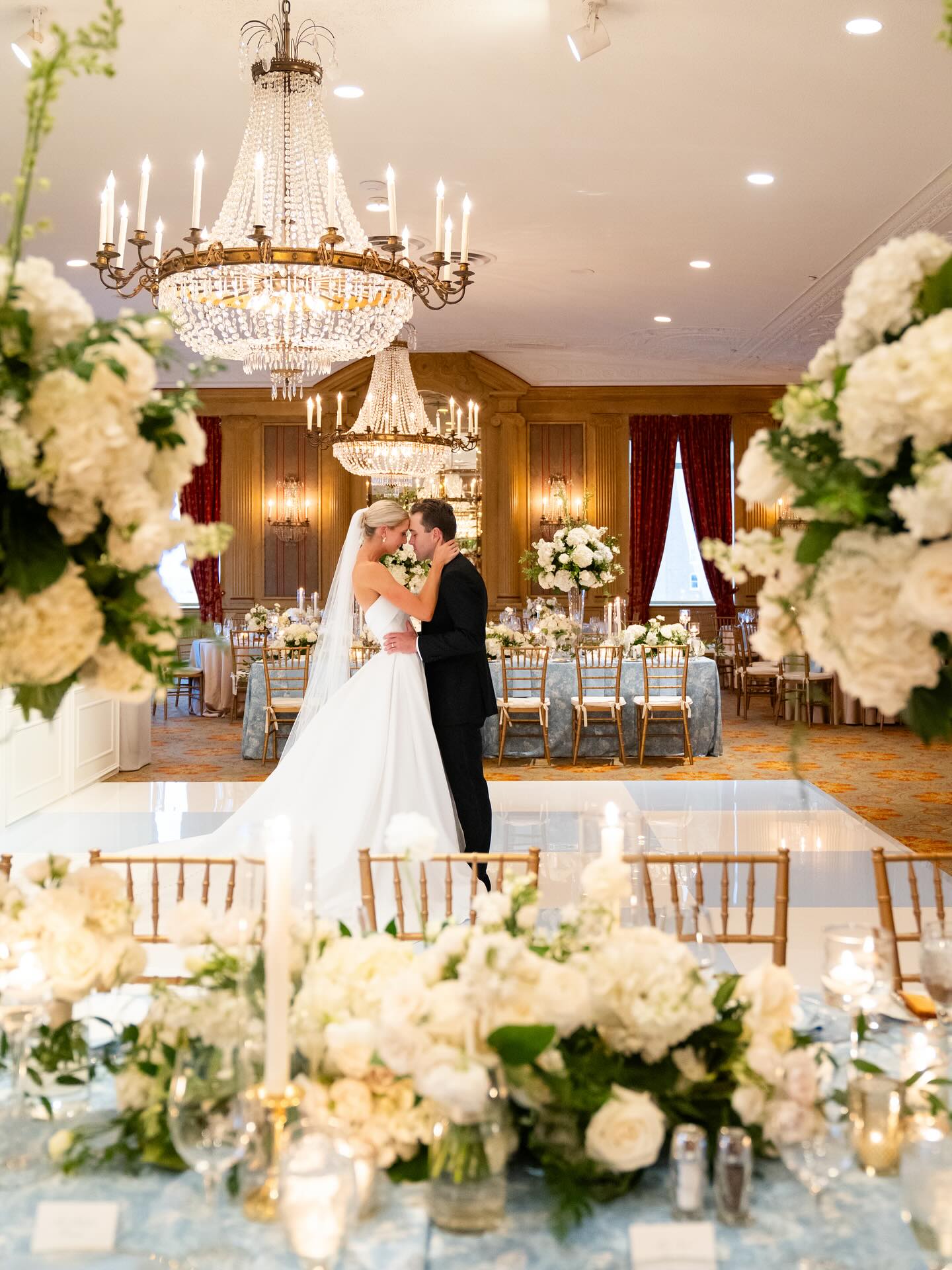 Whimsical Shades of Blue 💙
With the timeless elegance of a church aisle as guiding inspiration, a curated palette of refined blues set the tone for an enchanting celebration. From powder to sapphire, each shade wove through the design with intention and grace. Bridesmaids dazzled in custom gowns of rich, fluid blue—perfectly echoing the depth and movement of hand-painted watercolor florals that danced across the invitation suite, day-of stationery, and bespoke embroidered linens. Every element was thoughtfully layered to create a seamless experience—whimsical yet reverent, romantic yet regal. A true celebration of sacred beginnings, reimagined in blue!
The Wedding Team✨
Planner @planrevelry
Venue @fortworthclubweddings
Ceremony Site @broadwaybcftworth
Photographer @tracyautemphotography
Floral @justinesflowers
Hair & Makeup @ashley_mcnabb_artistry
Manhattan Band @jordankahnorchestra
Ceremony Music @serenatastringsdfw
Stationery @sarahomarydesigns
Transportation @gtl_transportation
Rentals @bbjlatavola
Rentals @randyroentertainment
Rentals @centerstage_floors