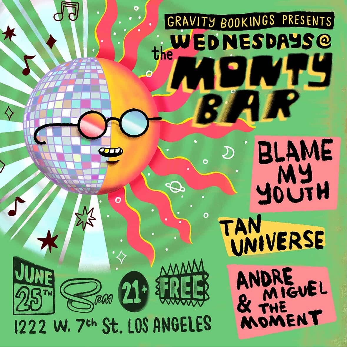 Playing a show @themontybar this Wednesday June 25th! Show is FREE so you can be sure to spend to your money on drinks! Doors at 8pm!
We better see ya there!
Thanks to @gravitybookings @tanuniverse @blamemyyouth for having us on the bill!