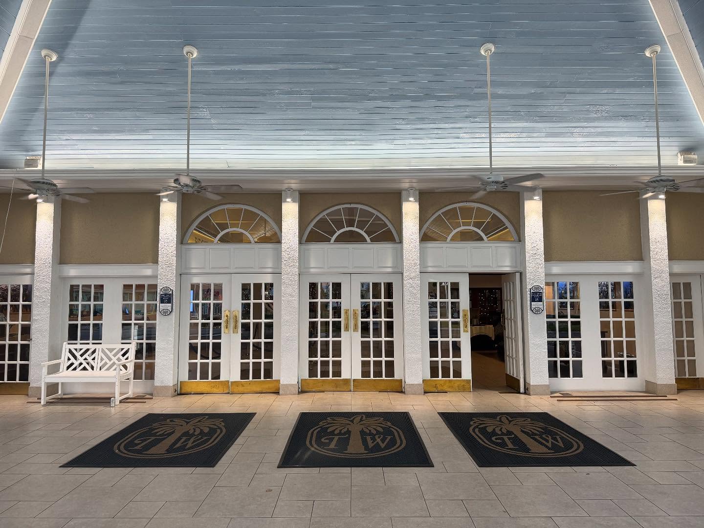 Our new LED down light installation brightened up this already beautiful Porto Cochere, adding safety, security, and beauty