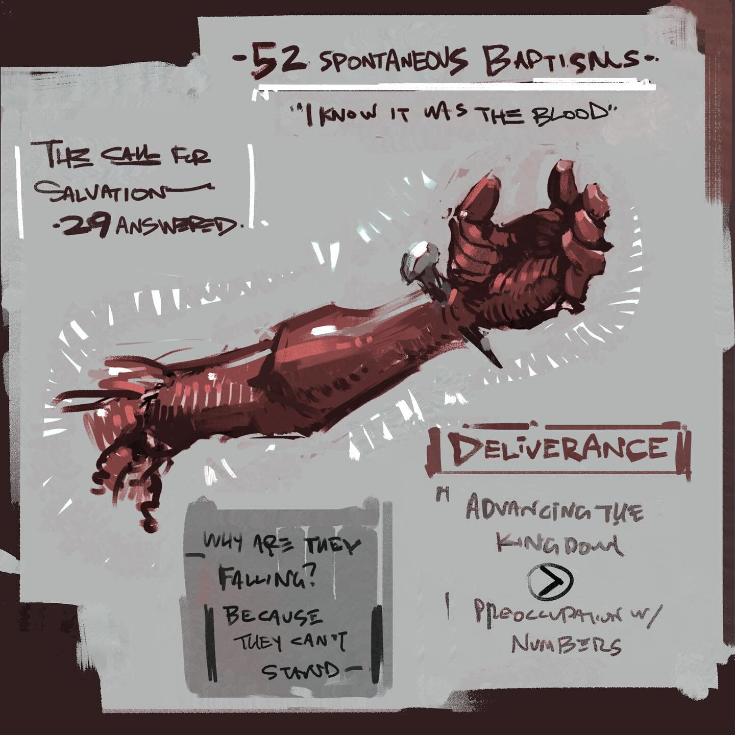 Sketches from this past weekend @ Sons and Daughters retreat; seeing the Holy Spirit move so powerfully and palpably among the youth. My heart is still throbbing when I reflect on it all.