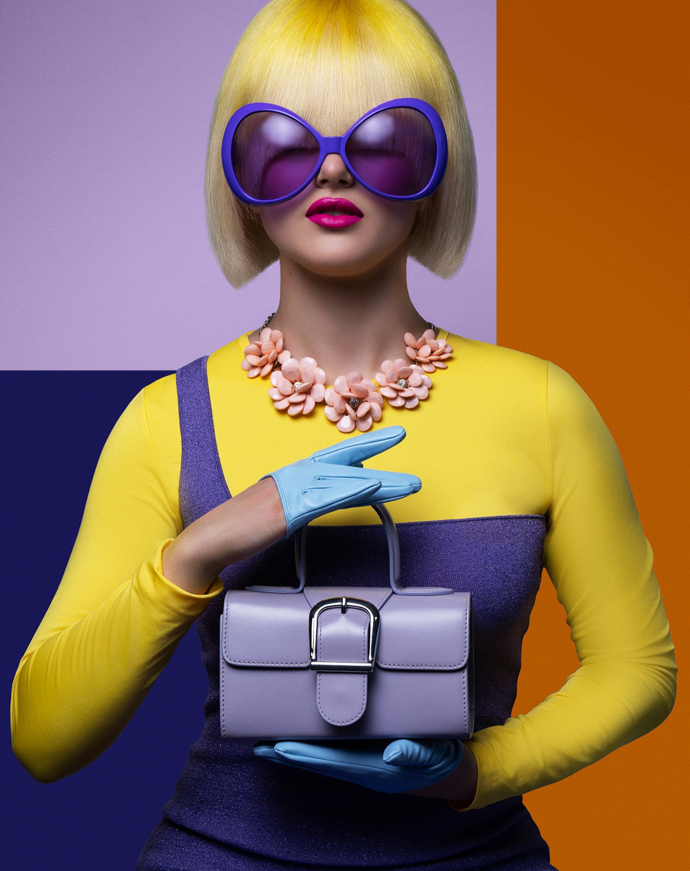 Hello, colour queen! Here’s another knockout from Kylie Hayes’ insanely cool "Vivid" Collection, seriously, fashion has never been more fun! Shot on my fave gear, the Sony A7R5 camera with the gorgeous GMaster 24-70mm f/2.8 lens, this pic pops with razor-sharp detail and vibrant energy.
Lighting-wise, I kept it sleek and punchy using my Profoto 4-foot octa with a grid, creating the perfect dramatic vibe that makes every colour and contour shine. Let’s talk about that buttery yellow bob, epic purple sunnies, and that dreamy pastel bag—oh, and can we just appreciate those sky-blue gloves and the cutest floral necklace ever? Kylie’s genius with colour and style is totally next level!
Fashion should always be this joyful—bold, playful, and 100% personality-packed!
Model: Monet
Hair Art: @kyliehayeshairartist
Photographer: Me
Retoucher: Peter Orlik
#KylieHayesHair #VividCollection #ColourJoy #BoldStyle #ProfotoLighting #SonyA7R5 #AngelaHaigPhotography